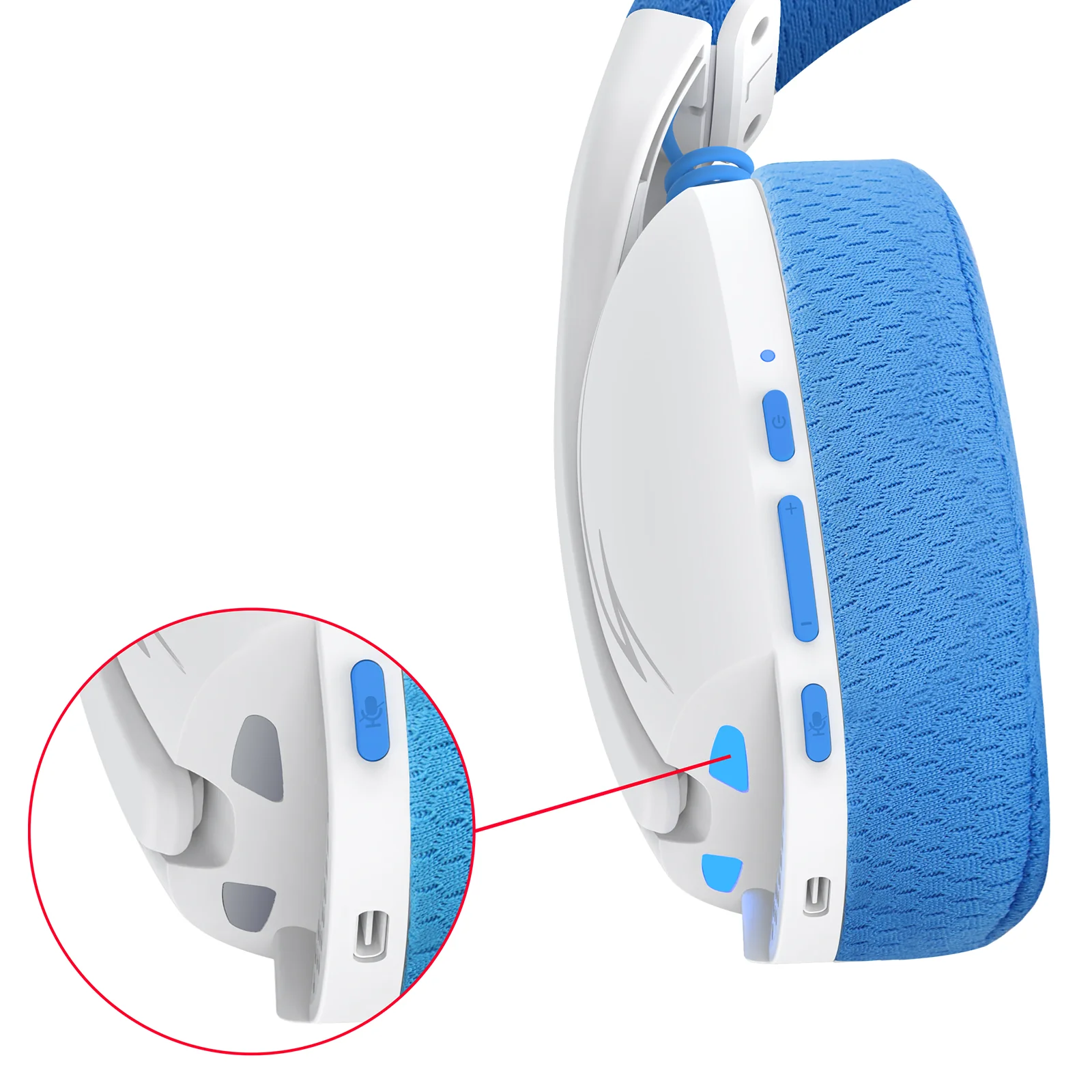 Redragon H878 Skuld Pro Lightweight Wireless Gaming Headset (Black/Blue, Black,Blue, White) - Image 22