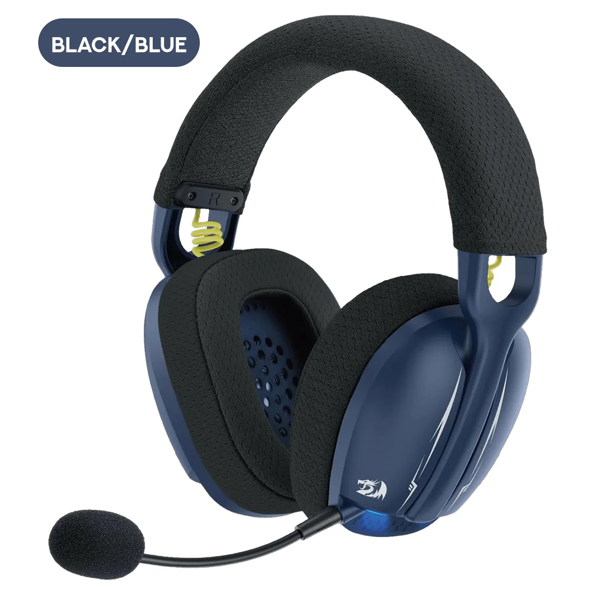 Redragon H878 Skuld Pro Lightweight Wireless Gaming Headset (Black/Blue, Black,Blue, White) - Image 4