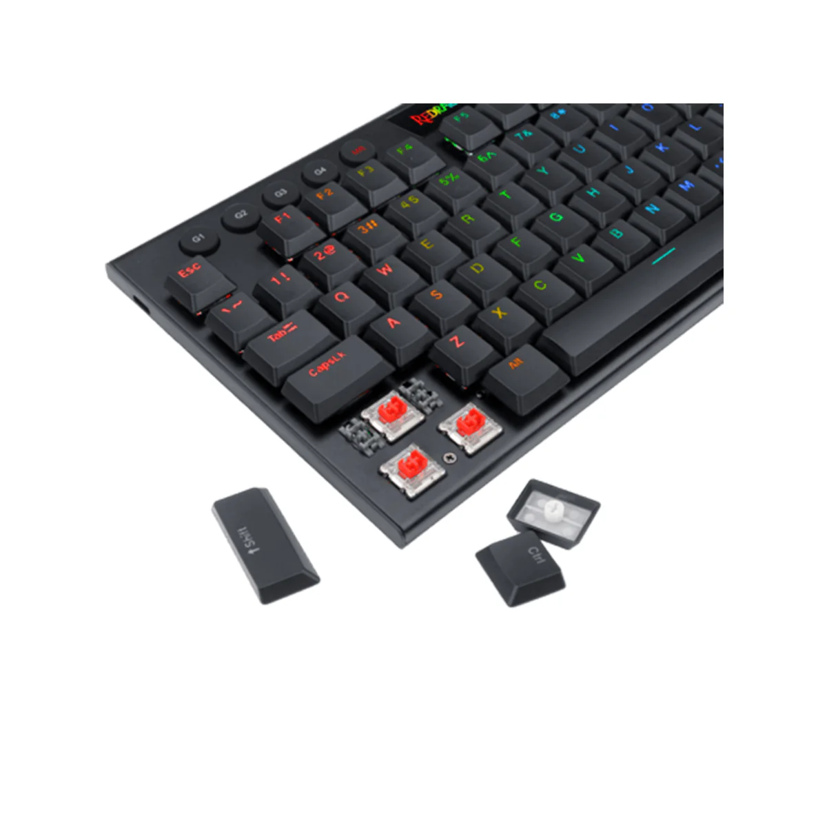 Redragon Horus TKL Wired RGB Mechanical Black Keyboard (Dust-Proof Red Switch) (K622-RGB) - Image 6
