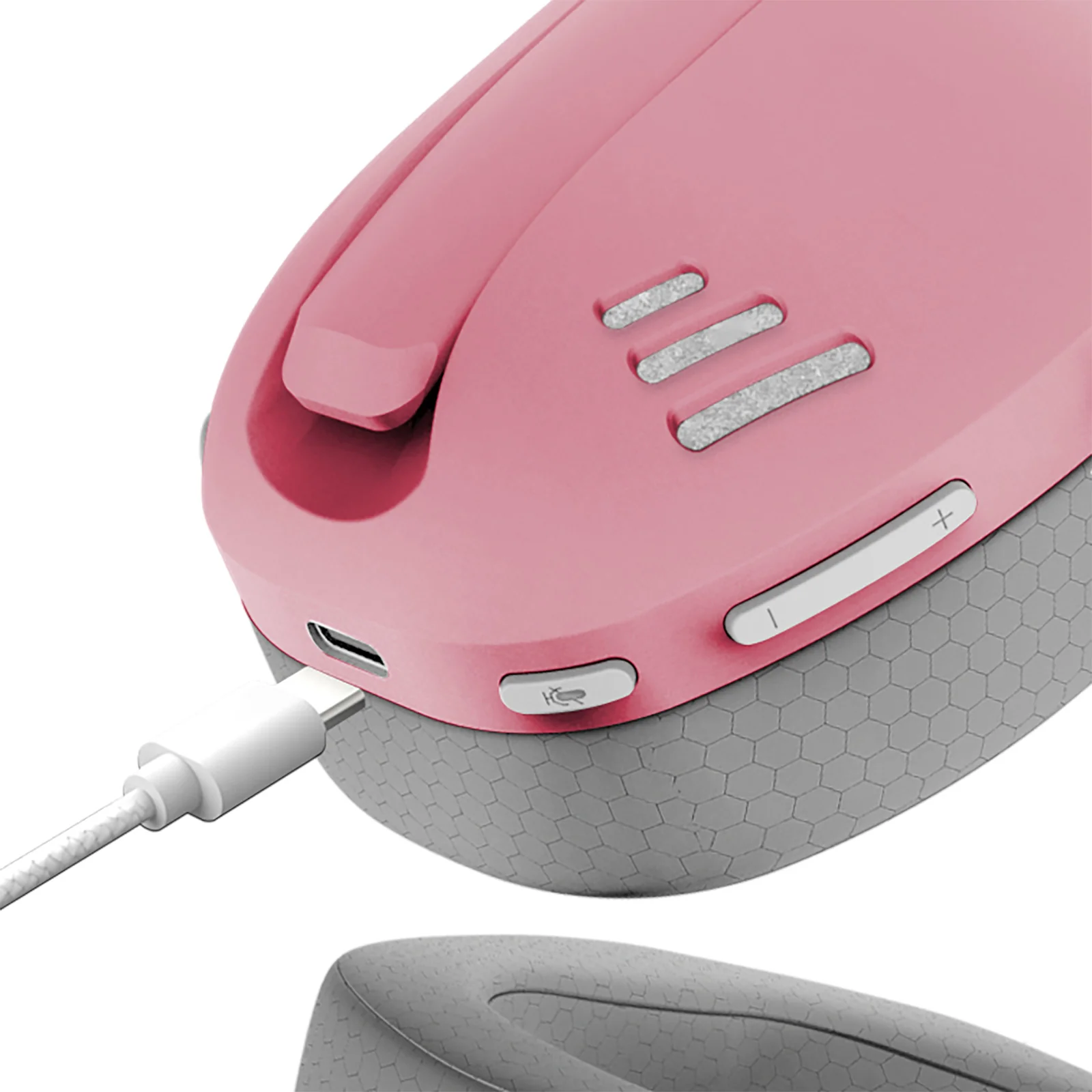 Redragon IRE Pro Ultra-Light Wireless Gaming Headset (Pink-Gray) (H848PK) - Image 4
