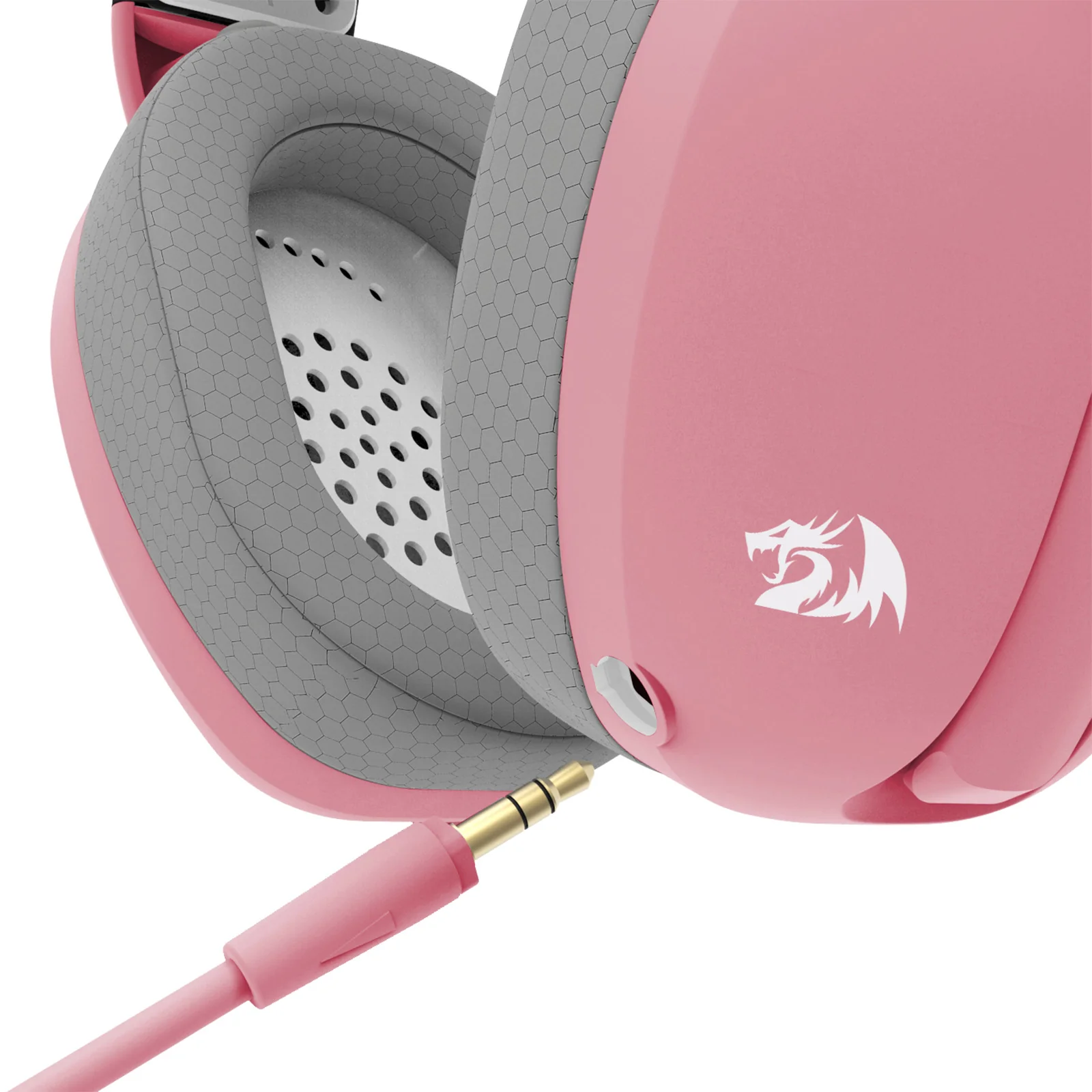 Redragon IRE Pro Ultra-Light Wireless Gaming Headset (Pink-Gray) (H848PK) - Image 5