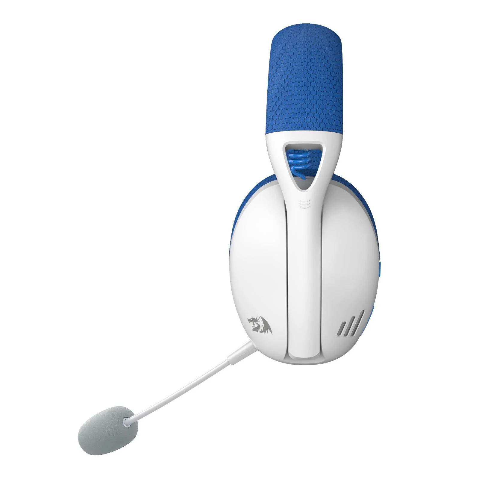 Redragon IRE Pro Ultra-Light Wireless Gaming Headset (White/Blue) (H848B) - Image 2
