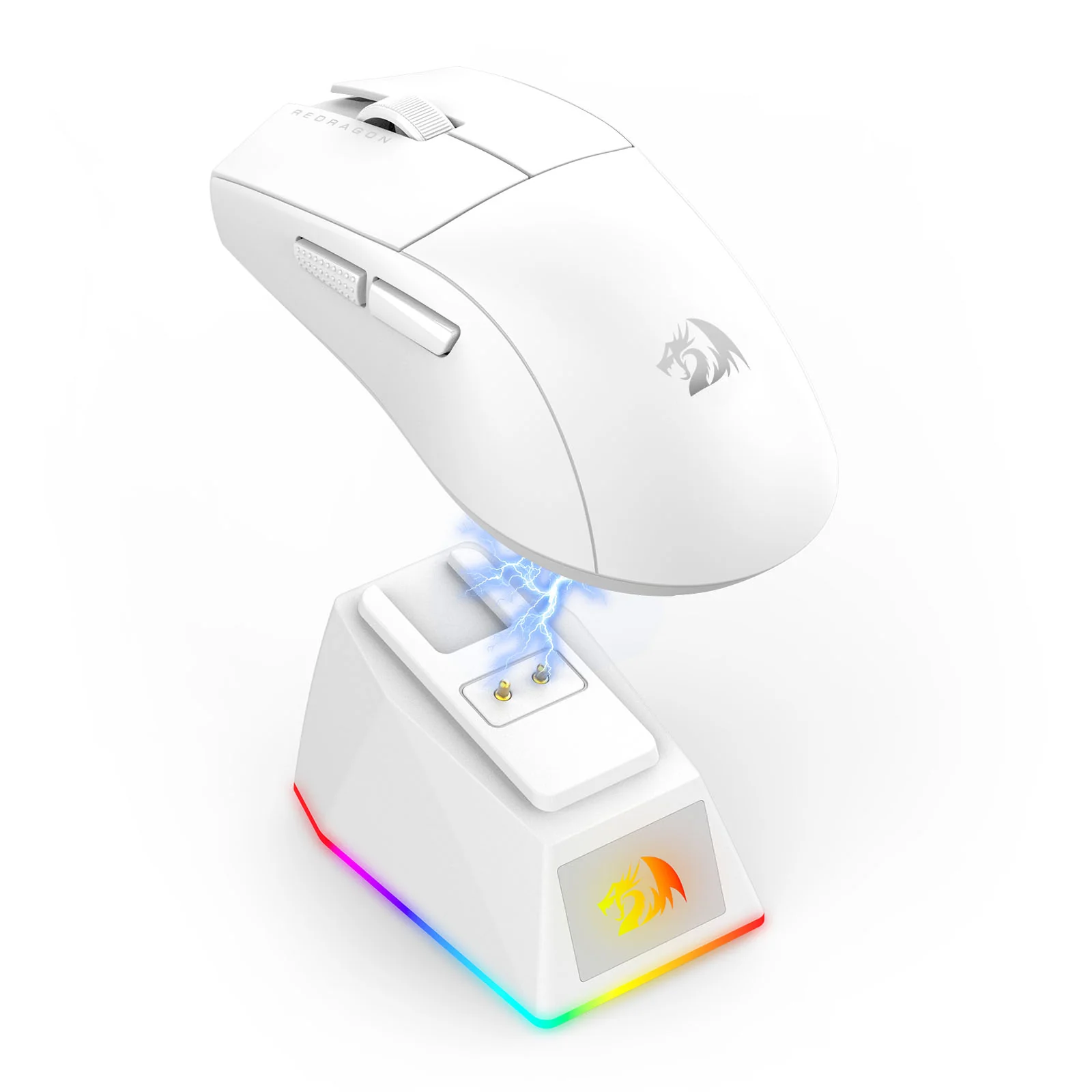 Redragon K1ng Max 45000 DPI 3-Mode RGB Wireless Gaming Mouse & Charging Dock (Black, White) (M916-Max, M916W-Max) - Image 13