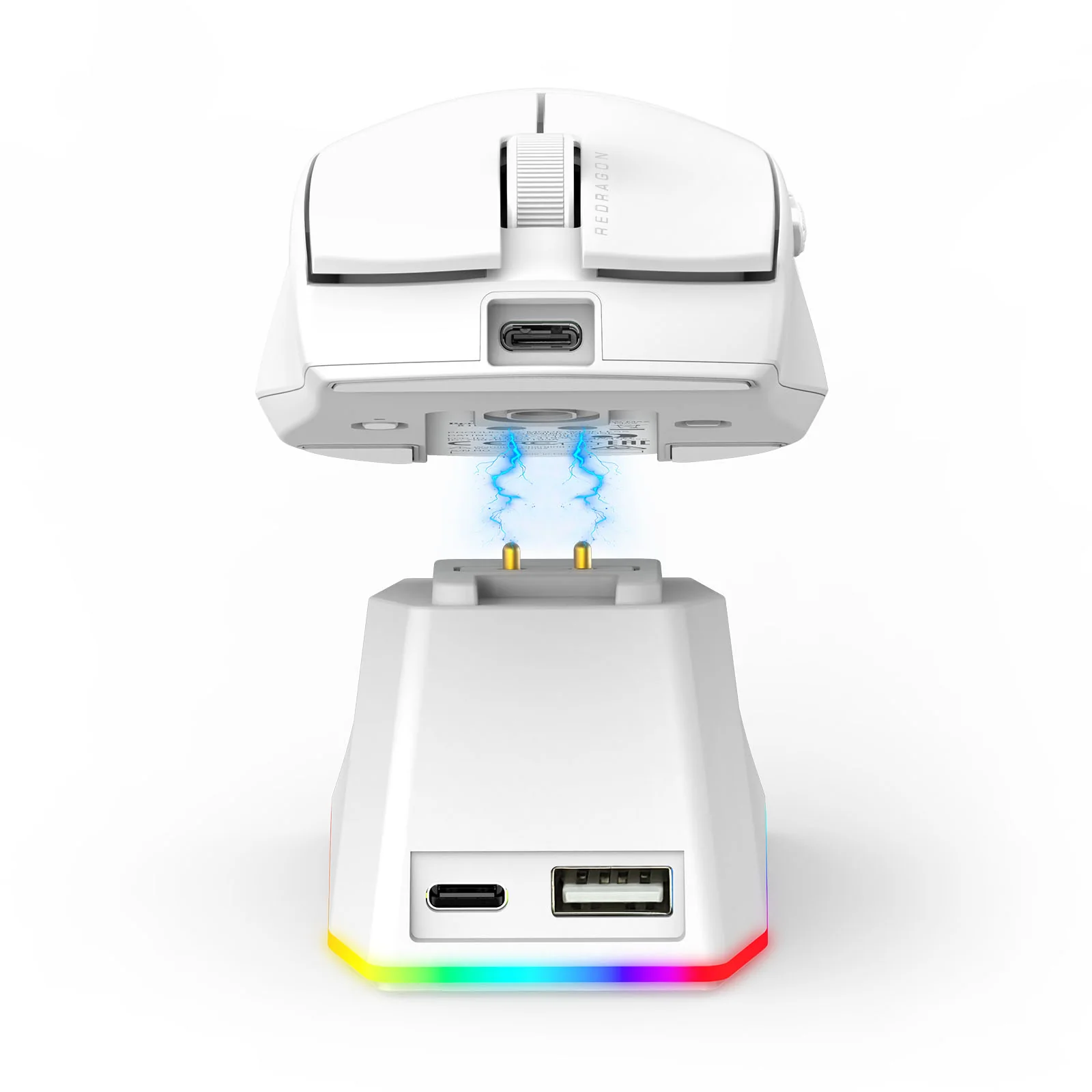 Redragon K1ng Max 45000 DPI 3-Mode RGB Wireless Gaming Mouse & Charging Dock (Black, White) (M916-Max, M916W-Max) - Image 15