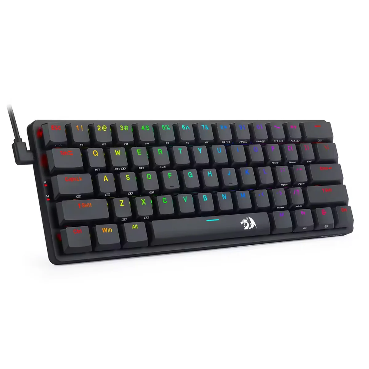Redragon Elise Pro Tri-Mode RGB 60% Mechanical Gaming Keyboard (K615P-KBS) (Blue Switch, Dust Proof Red Switch) - Image 4