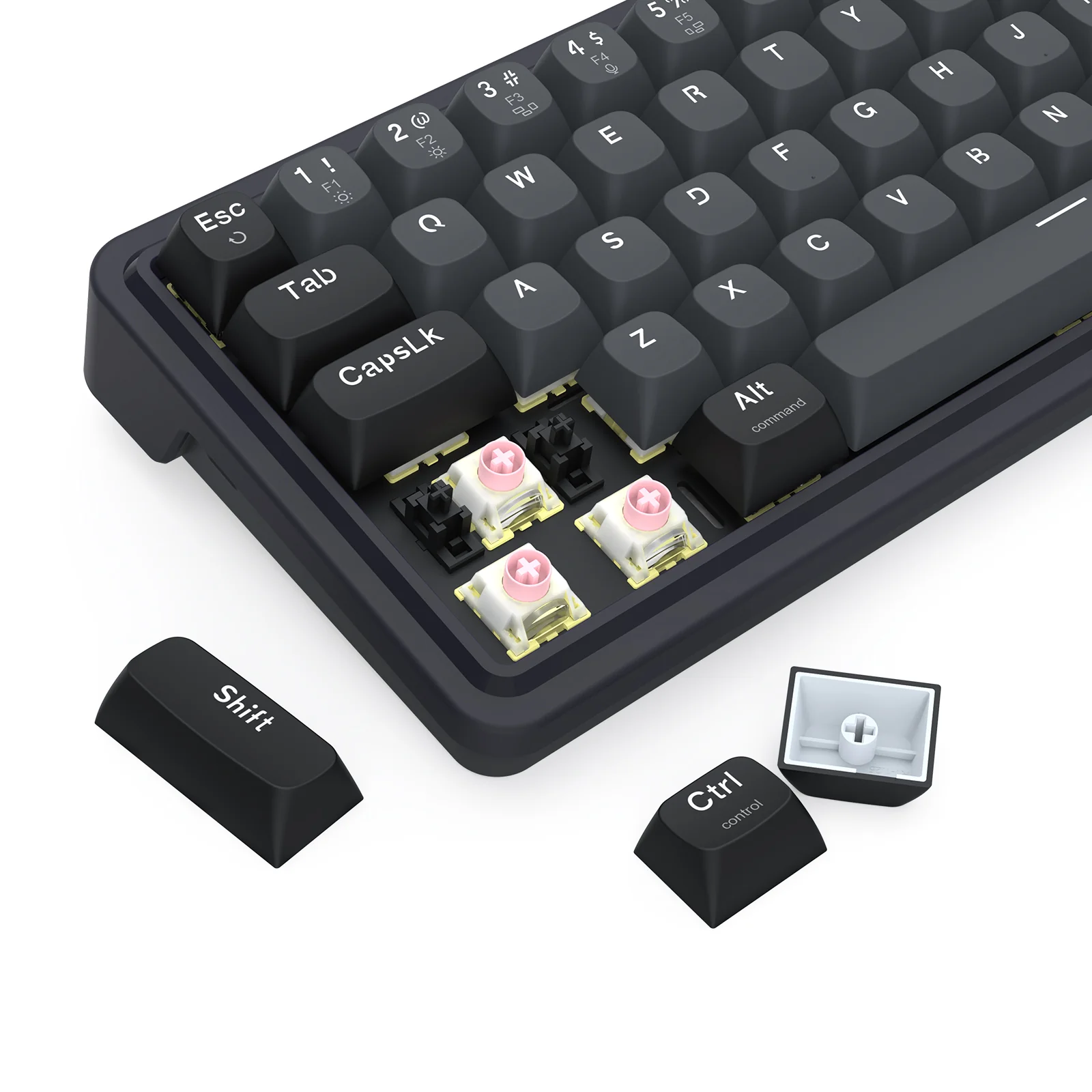 Redragon K709GB Nova Magnetic RGB Hot-Swappable Wired 65% Keyboard with Rapid Trigger (UltraMag Magnetic Linear Switch) (Gray/Black) (K709GB-RGB-M) - Image 3