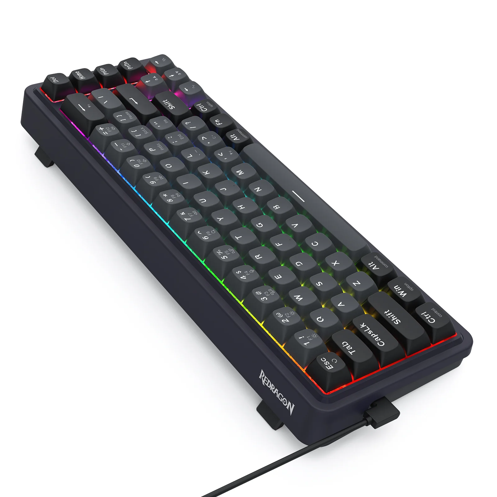 Redragon K709GB Nova Magnetic RGB Hot-Swappable Wired 65% Keyboard with Rapid Trigger (UltraMag Magnetic Linear Switch) (Gray/Black) (K709GB-RGB-M) - Image 7