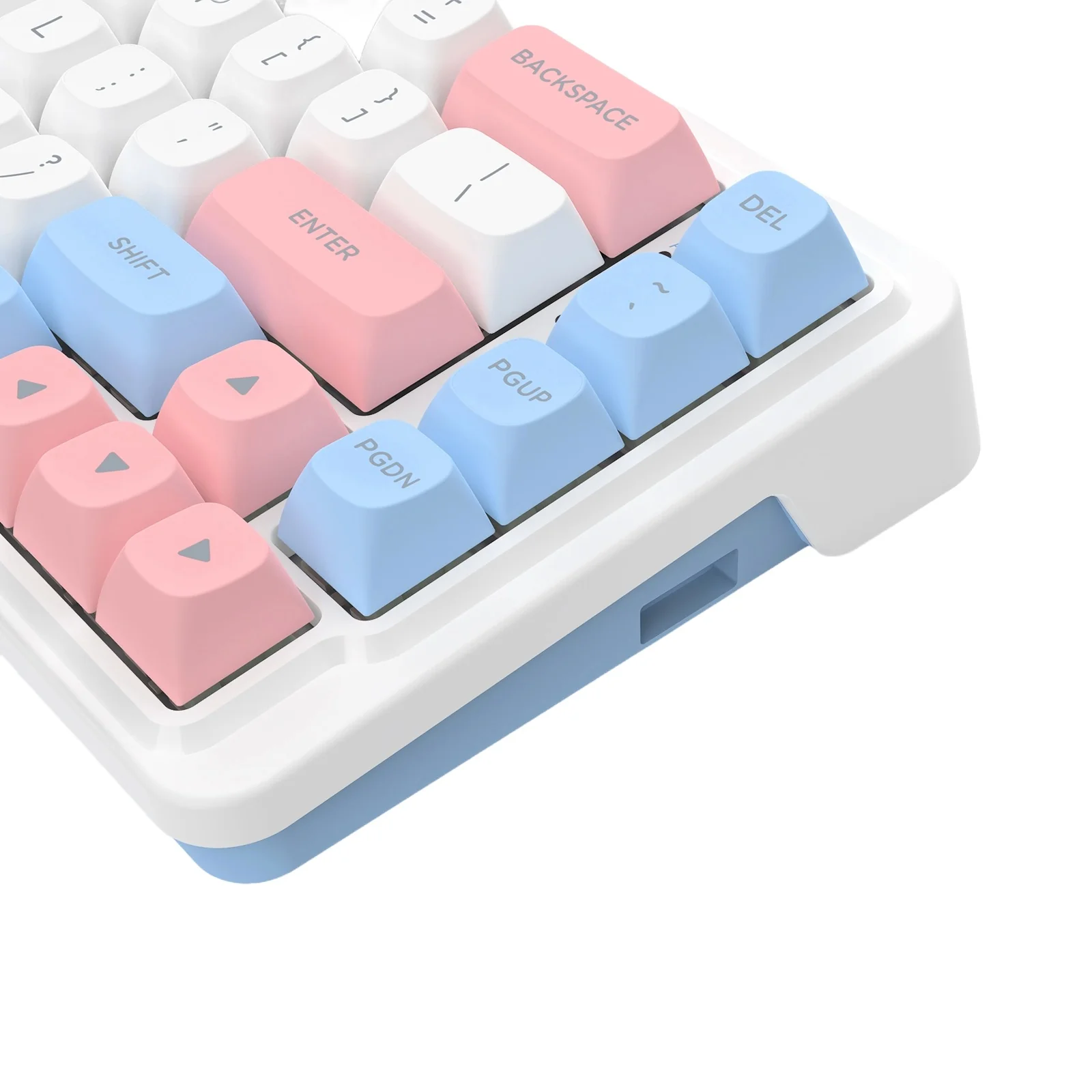 Redragon K709WBP RGB Nova Pro 81 Keys 75% Hot-Swappable Gasket-Mounted Wireless Mechanical Gaming Keyboard (Mint Mambo Switch) (Wonder Pink & Blue) - Image 9