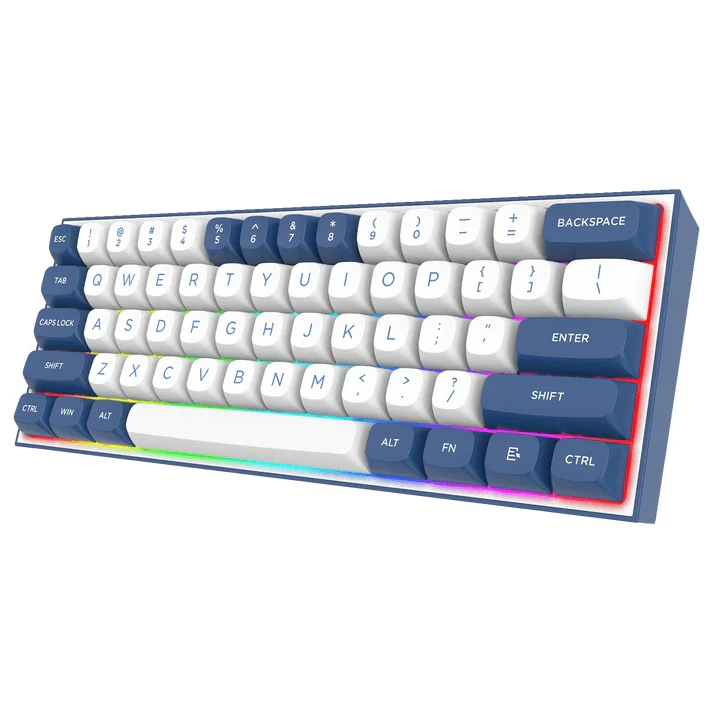 Redragon K717 Alcor RGB 61 Keys 60% QMK/VIA Gasket Mounted Wireless Mechanical Gaming Keyboard - Image 3