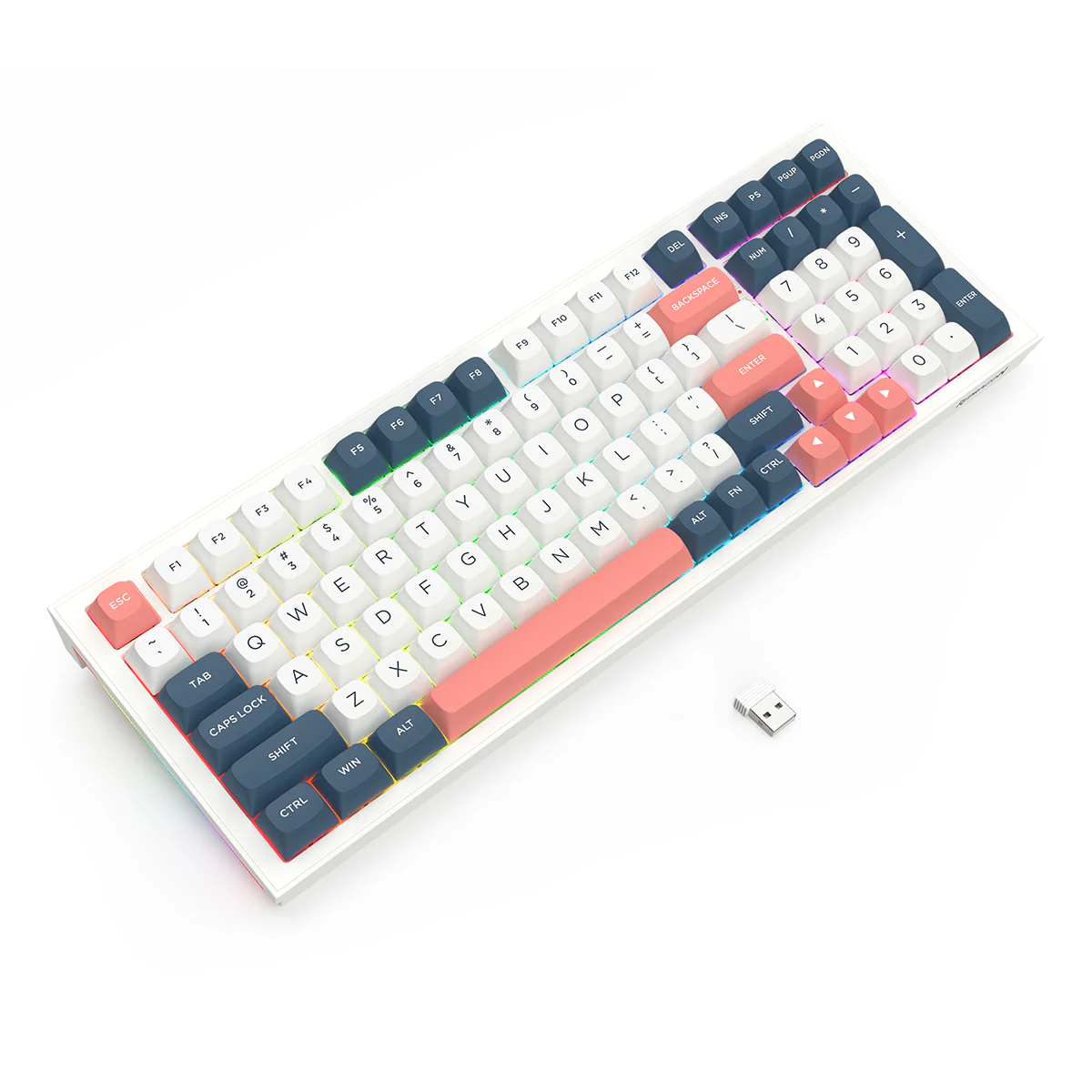 Redragon K723WBR RGB Flamberge Pro 98 Keys 96% Hot-Swappable Wireless Mechanical Gaming Keyboard - Image 6