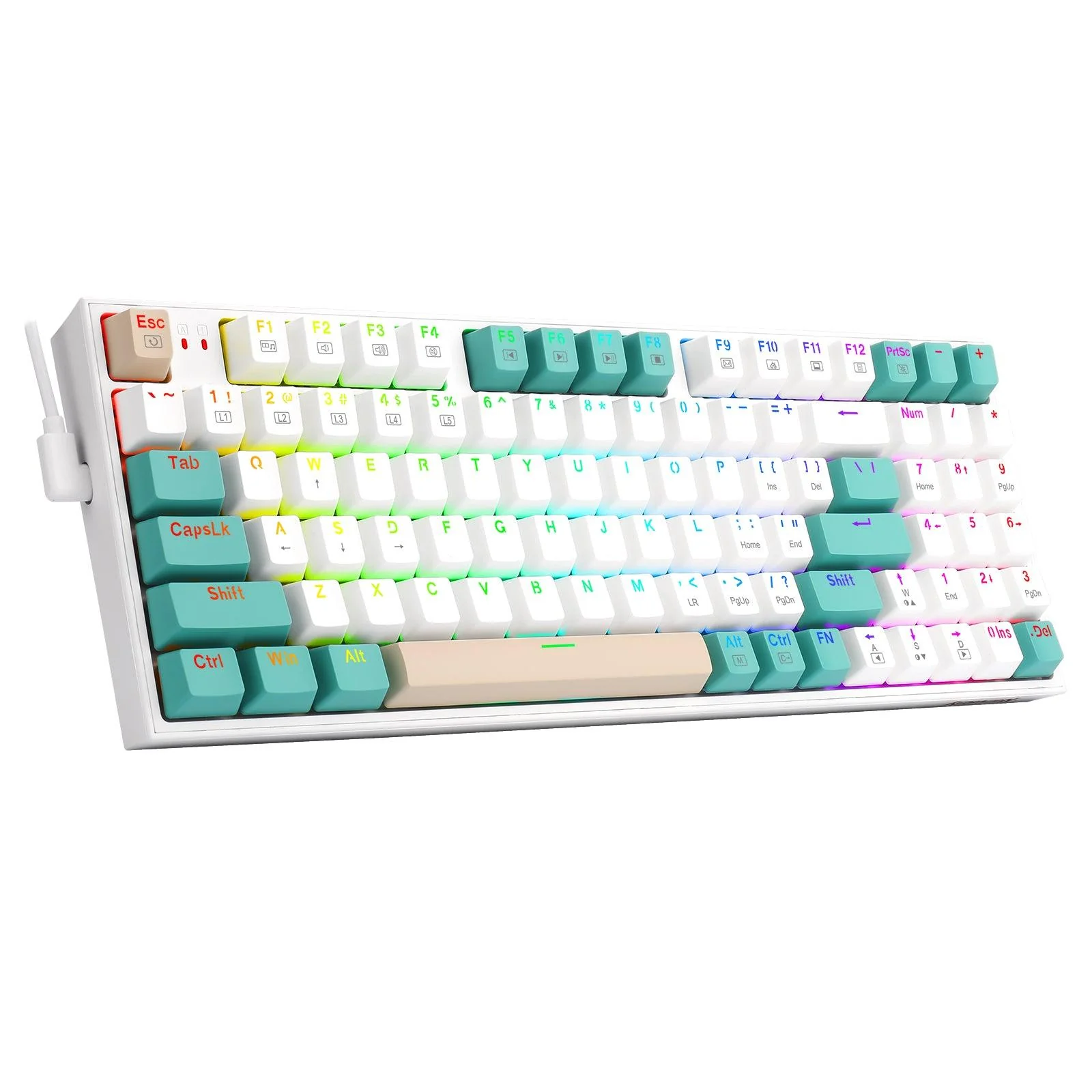 Redragon KITAVA RGB  Wired Mechanical Gaming Keyboard (Dust-Proof Red Switch) (K636WGC-RGB) - Image 5