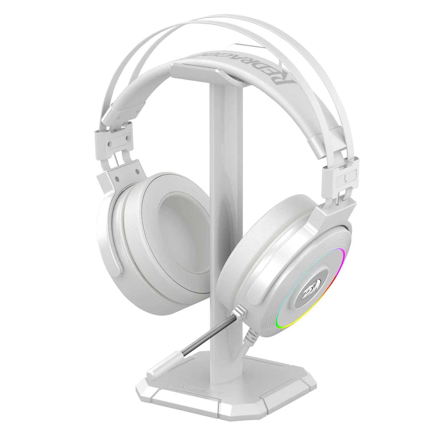 Redragon Lamia 2 Gaming Headset With Stand (White) (H320W-RGB) - Image 2
