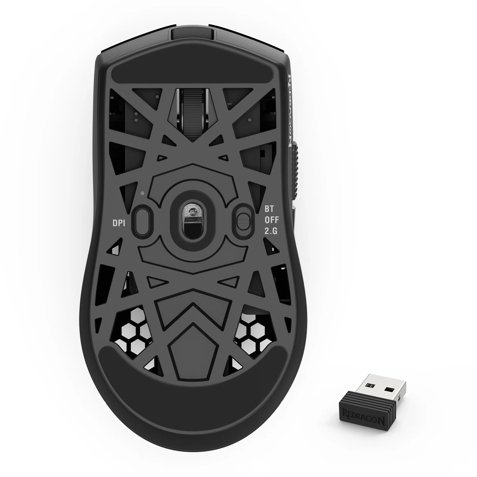 Redragon M725-LIT Astrolabe Lite 8000DPI 3-Modes Honeycomb Lightweight Gaming Mouse - Image 13