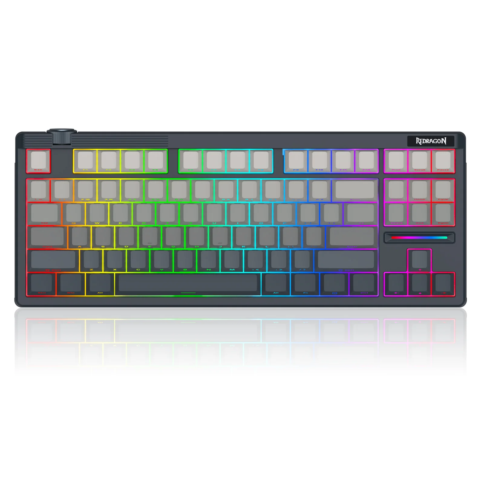 Redragon OTIIM PRO 3-Modes Connectivity 87 Keys Gasket Mechanical Keyboard (K729SP-RGB-PRO) - Image 7