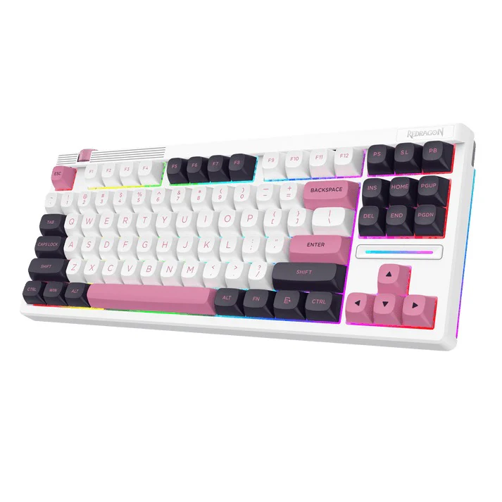 Redragon OTIIM Wired 87 Keys Gasket Mechanical Keyboard (K729WBP-RGB) - Image 2