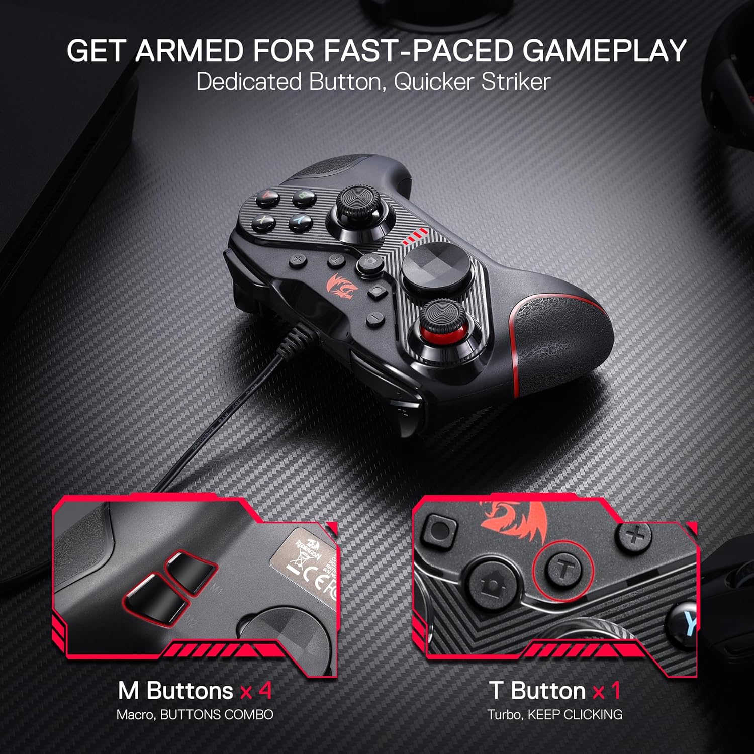 Redragon Rift Wired Gamepad (G710) - Image 8
