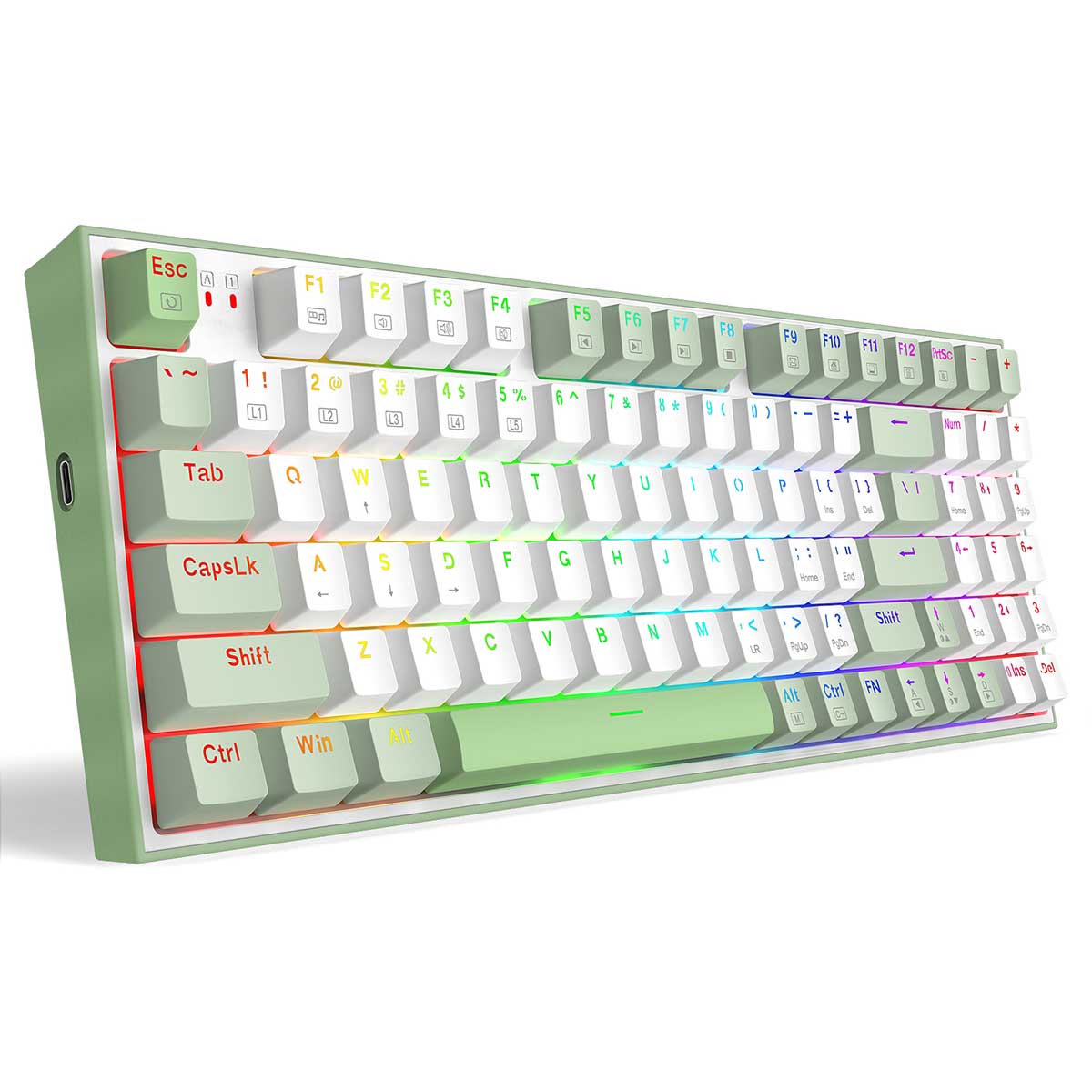 Redragon S134 Ultimate Gaming Rig Mechanical Gaming Keyboard + Mouse Combo (Dust-Proof Brown) (Winter Edition) - Image 4