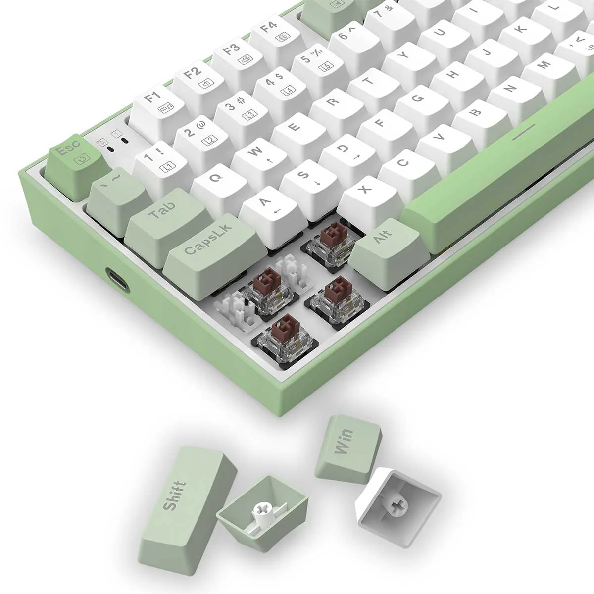 Redragon S134 Ultimate Gaming Rig Mechanical Gaming Keyboard + Mouse Combo (Dust-Proof Brown) (Winter Edition) - Image 9