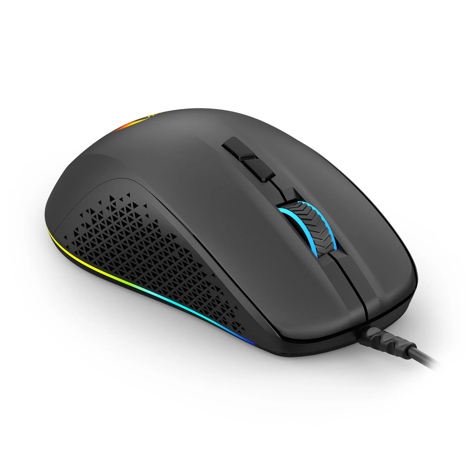 Redragon Stormrage Air M718 12800DPI Ergonomic Wired Gaming Mouse (Black) - Image 4