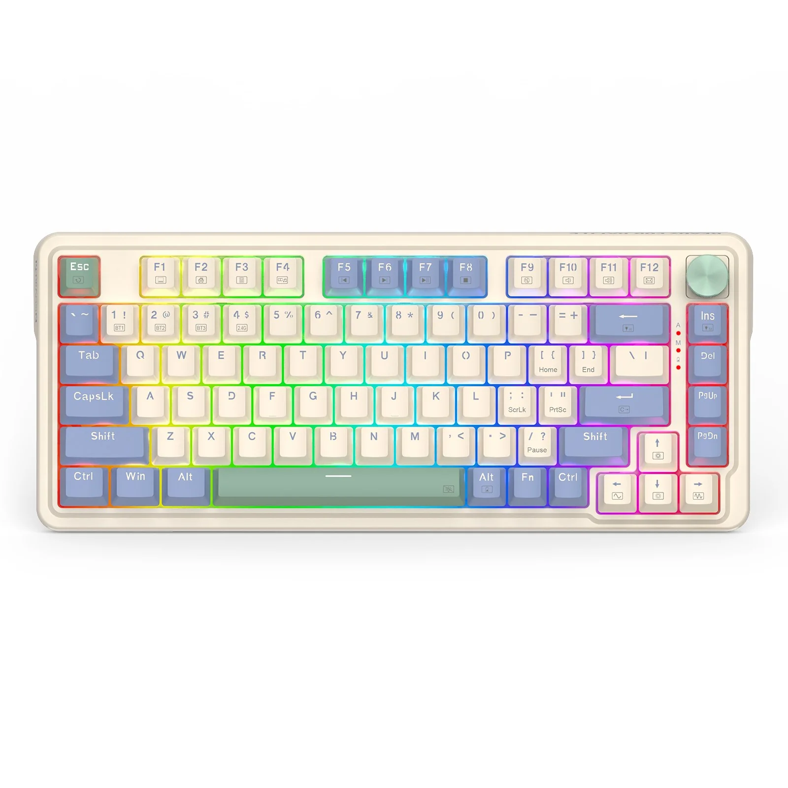 Redragon Ucal Pro RGB Wireless 75% Gasket Hot-Swappable Mechanical Keyboard With Knob (Dust-Proof Red Switch) (K673CPG-RGB-PRO) - Image 2