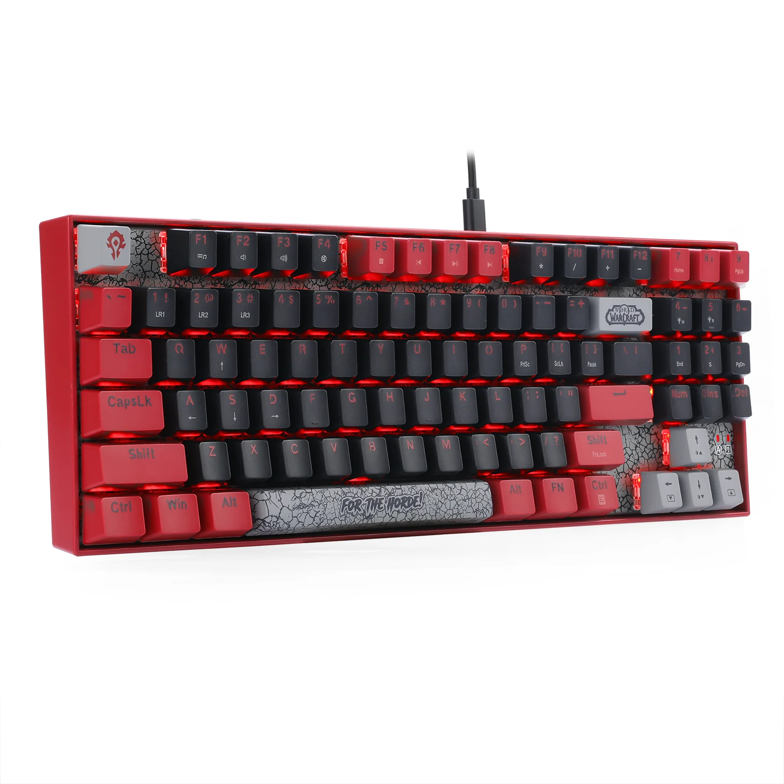 Redragon World of Warcraft Wired Mechanical Keyboard (Blue, Red) (YGM1) - Image 11