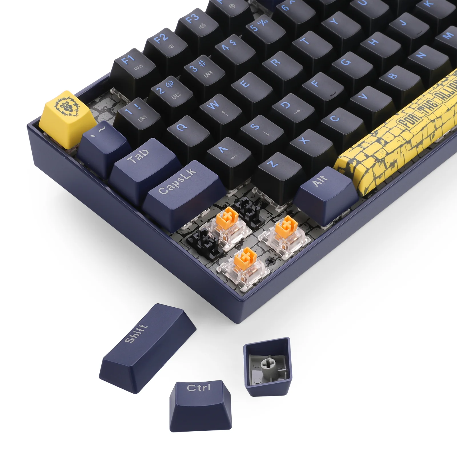 Redragon World of Warcraft Wired Mechanical Keyboard (Blue, Red) (YGM1) - Image 7