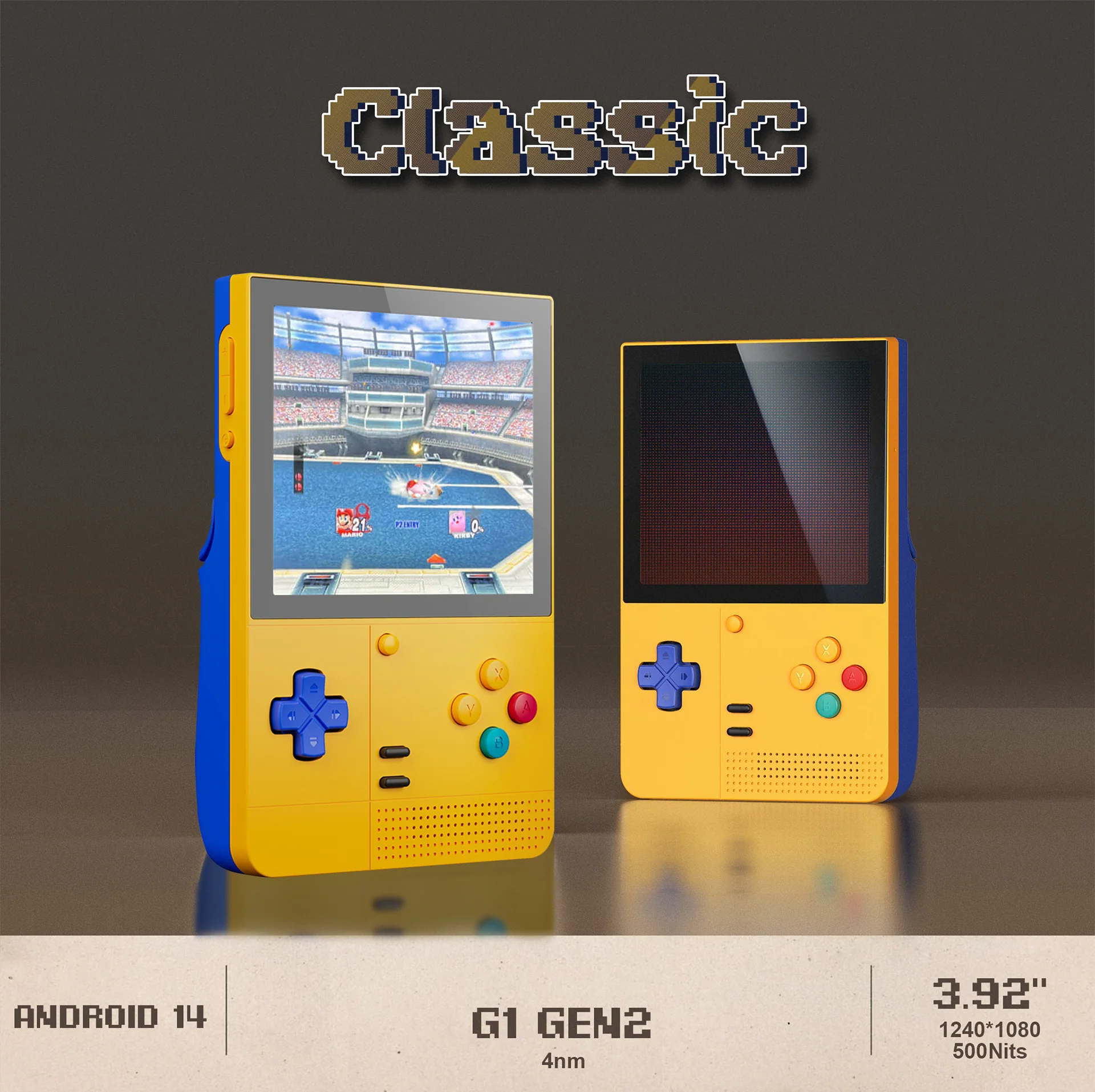 Retroid Pocket Classic 6GB + 128GB Handheld Retro Gaming System (PKM Yellow, Classic 6) - Image 3