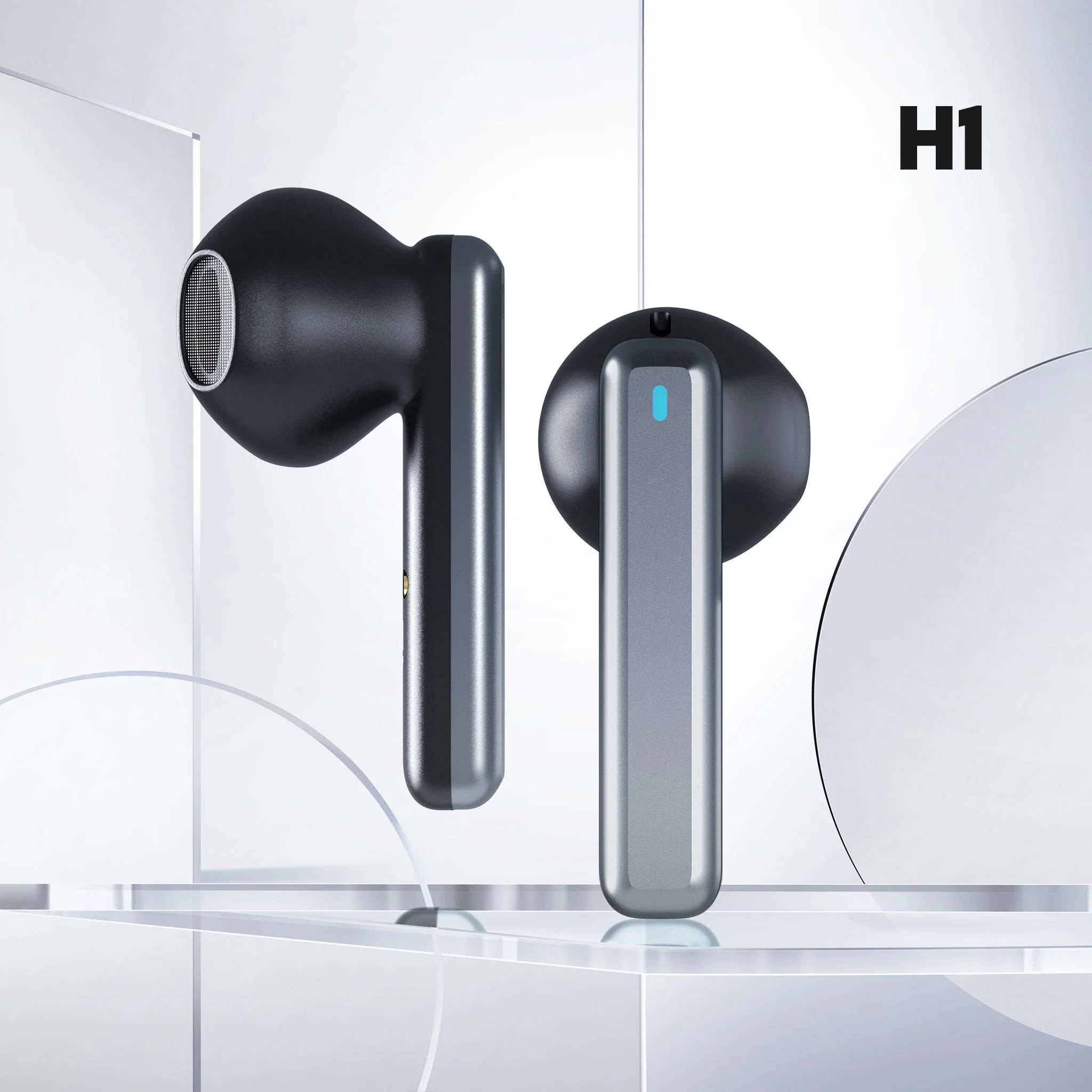 Retroid Pocket H1 Bluetooth Earbuds (Black, White) - Image 9