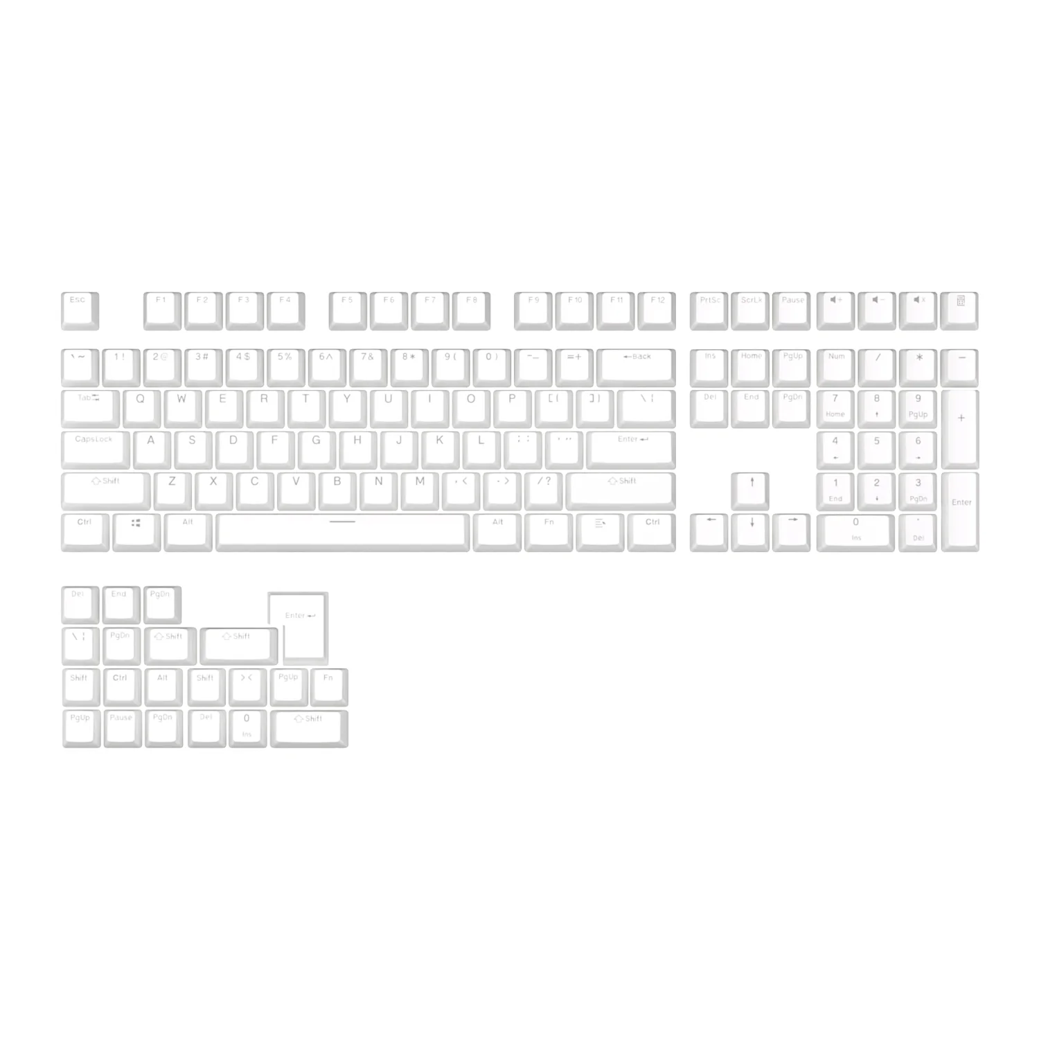 Royal Kludge ABS Doubleshot Led Through Keycaps 129 Keys (PUD-31)