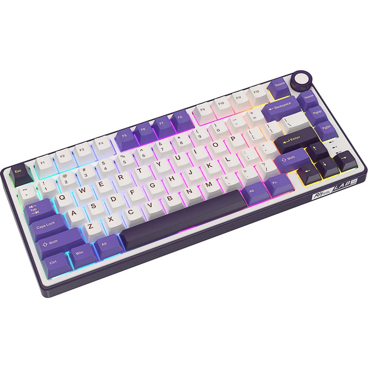 Royal Kludge R75 QMK Single-Mode RGB 81-Keys Hot-Swappable Mechanical Keyboard Blackberry Mousse (Blue Switch, Brown Switch, K Silver Switch) - Image 8