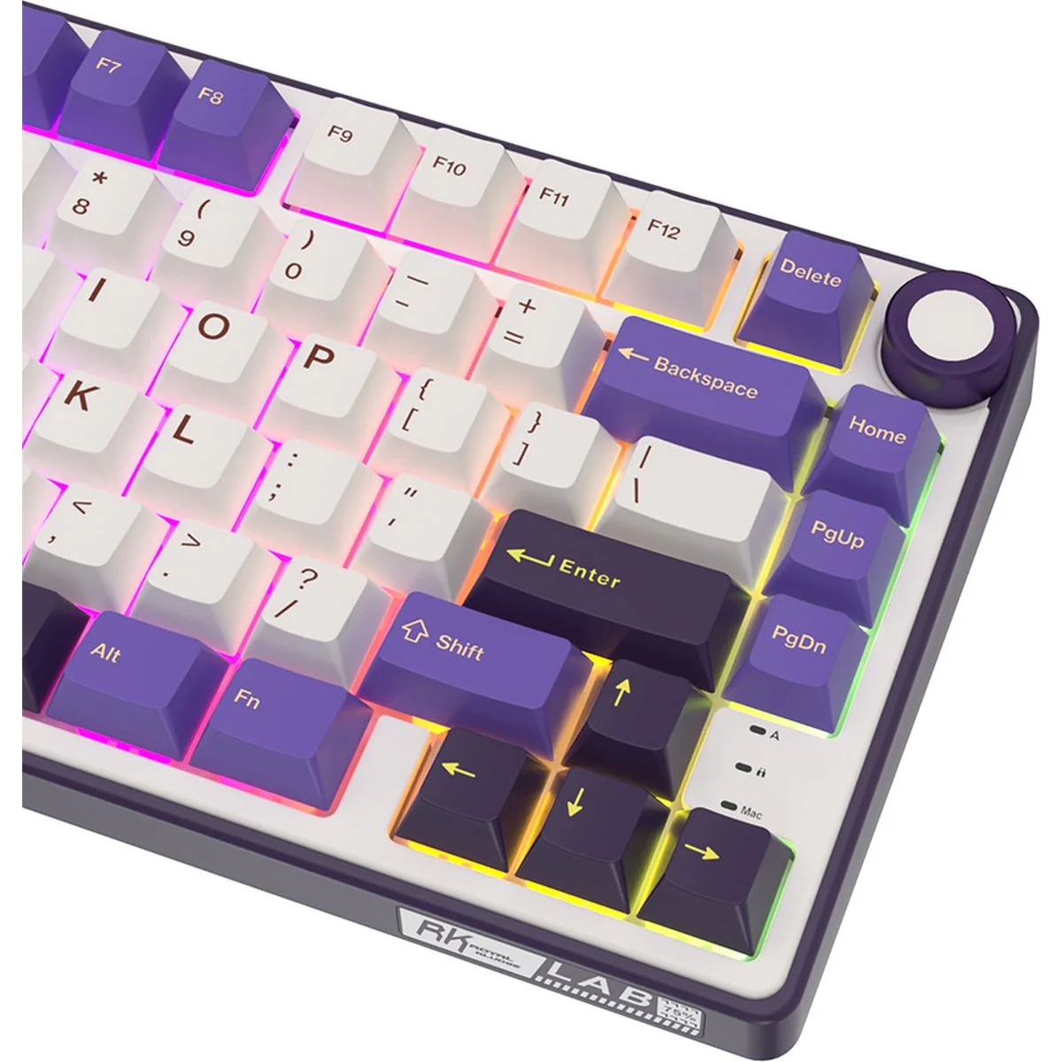 Royal Kludge R75 QMK Single-Mode RGB 81-Keys Hot-Swappable Mechanical Keyboard Blackberry Mousse (Blue Switch, Brown Switch, K Silver Switch) - Image 9