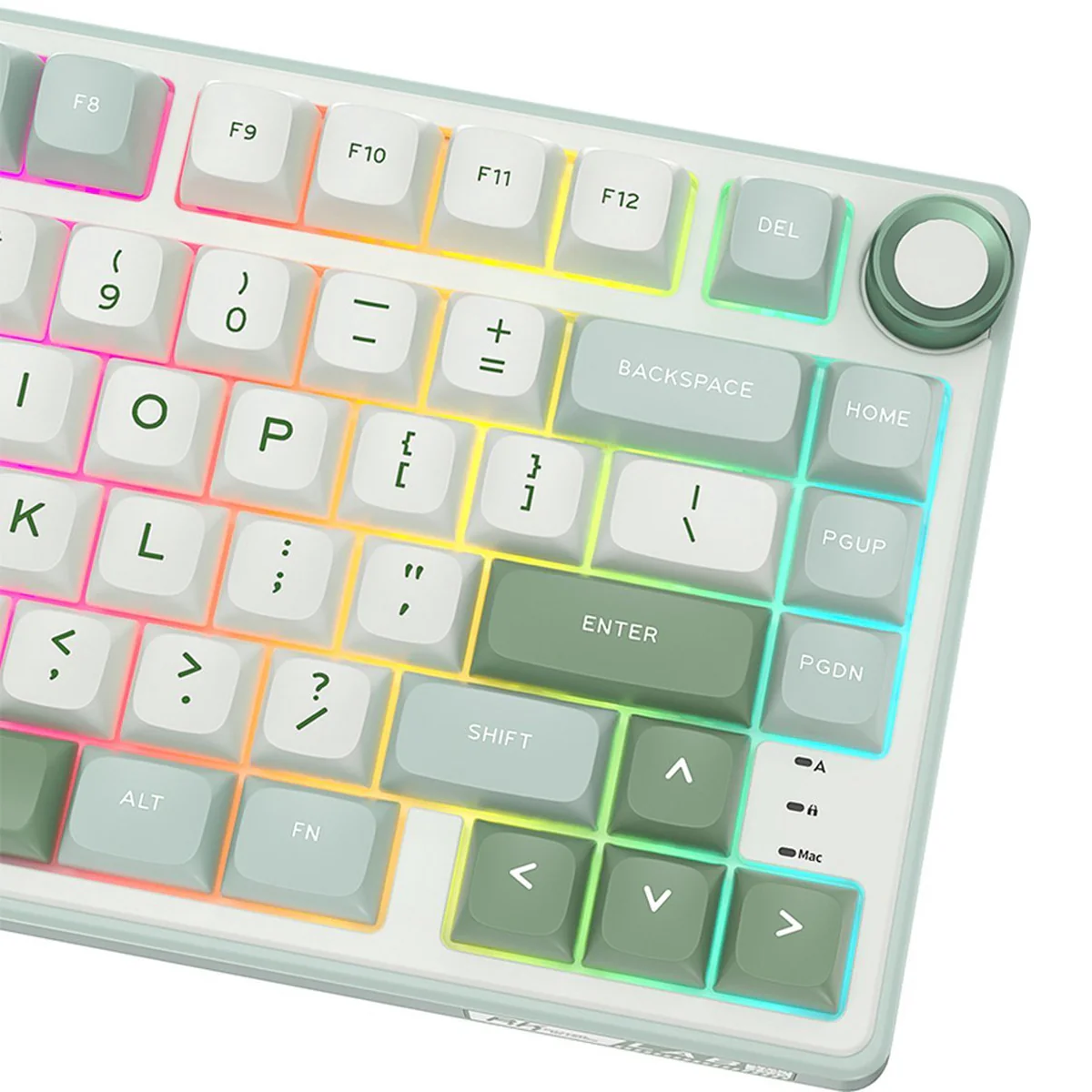 Royal Kludge R75 QMK Single-Mode RGB 81 Keys Hot-Swappable Mechanical Keyboard Sky Cyan (Blue Switch, Brown Switch, K Silver Switch) - Image 8