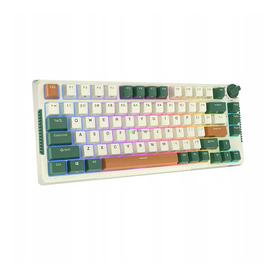 Royal Kludge RK-H81 Tri-Mode RGB 81 Keys Hot Swappable Mechanical Keyboard Time Machine (Sky Cyan Switch) - Image 6