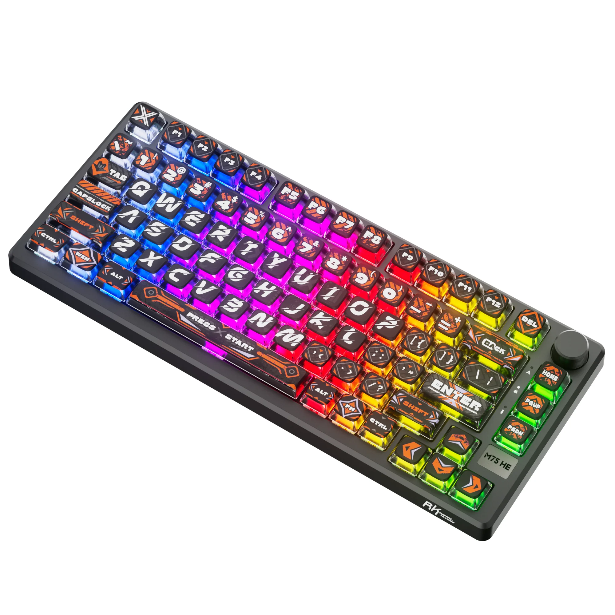 Royal Kludge RK-M75 HE Single-Mode RGB 81 Keys Hot-Swappable Mechanical Keyboard Hephaestus (Mint Switch) - Image 11