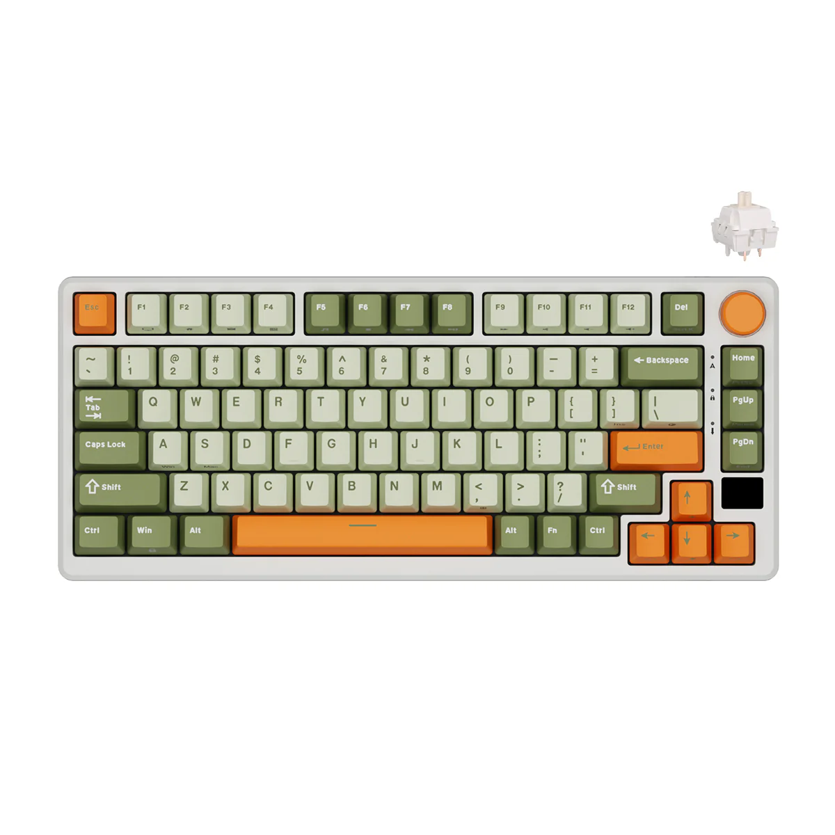 Royal Kludge RK-M75 Tri-Mode RGB 81 Keys Hot-Swappable Mechanical Keyboard Slate Cyan (Cream Switch, Beige Switch) - Image 3