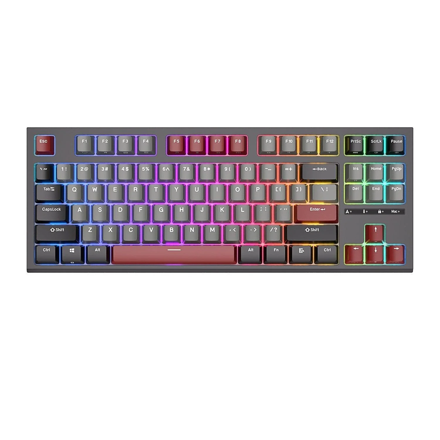 Royal Kludge RK-R87 Single-Mode RGB 87 Keys Hot Swappable Mechanical Keyboard Black (Blue Switch) - Image 8