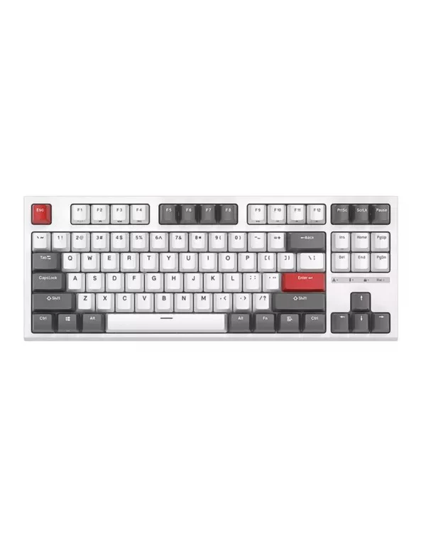 Royal Kludge RK-R87 Single-Mode RGB 87 Keys Hot Swappable Mechanical Keyboard White (Brown Switch) - Image 2
