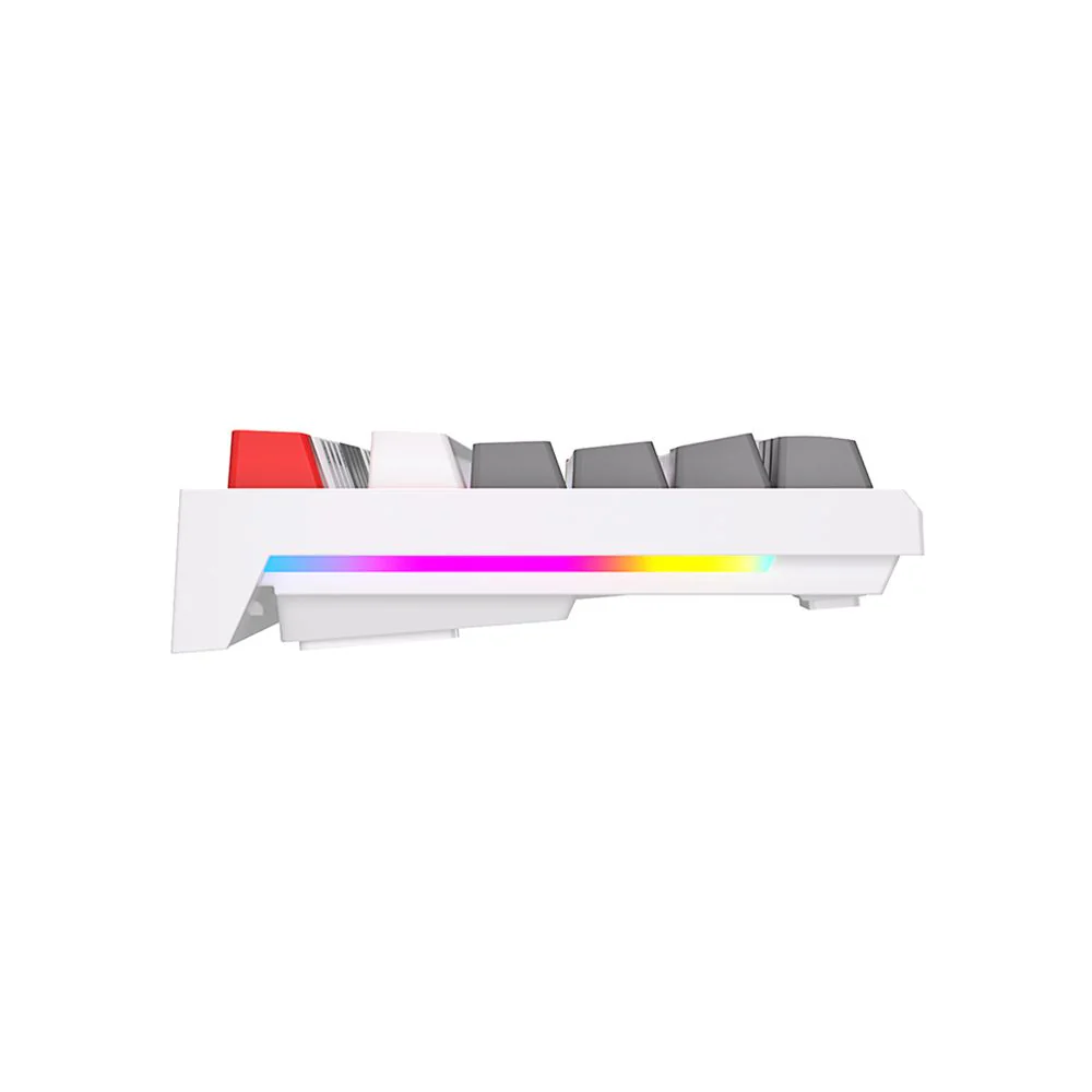 Royal Kludge RK-R87 Single-Mode RGB 87 Keys Hot Swappable Mechanical Keyboard White (Brown Switch) - Image 3