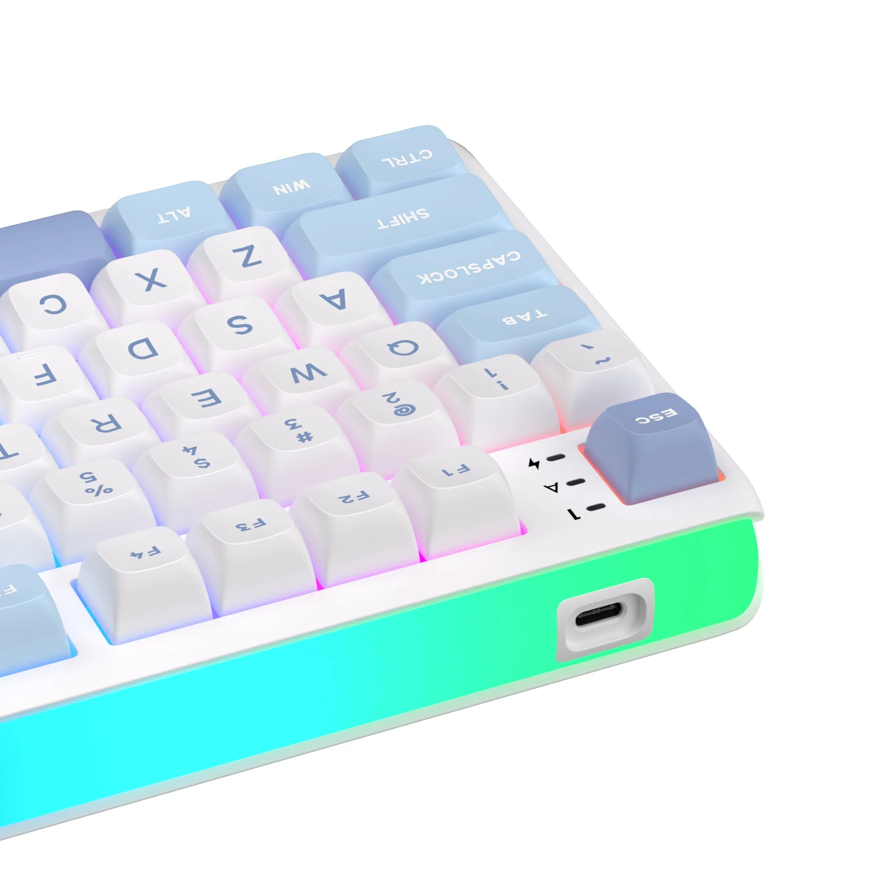 Royal Kludge RK R99 Tri-Mode RGB 101 Keys Hot-Swappable Mechanical Keyboard Rhythm Blue (Beige Switch, Cream Switch) - Image 12