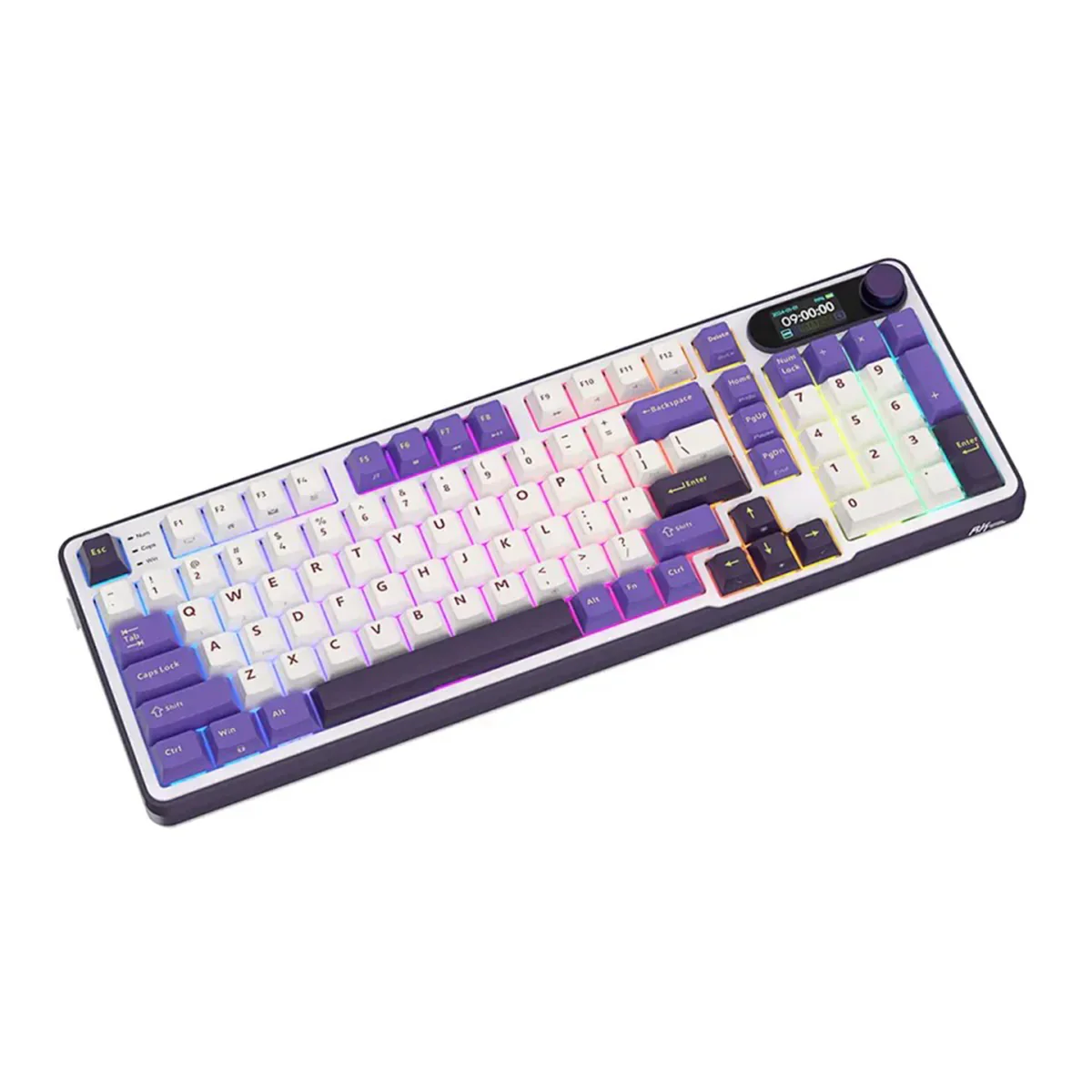 Royal Kludge RK-S98 Tri-Mode RGB 98 Keys Hot Swappable Mechanical Keyboard Blackberry Mousse (Chartreuse Switch, Blue Switch, Beige Switch) - Image 8