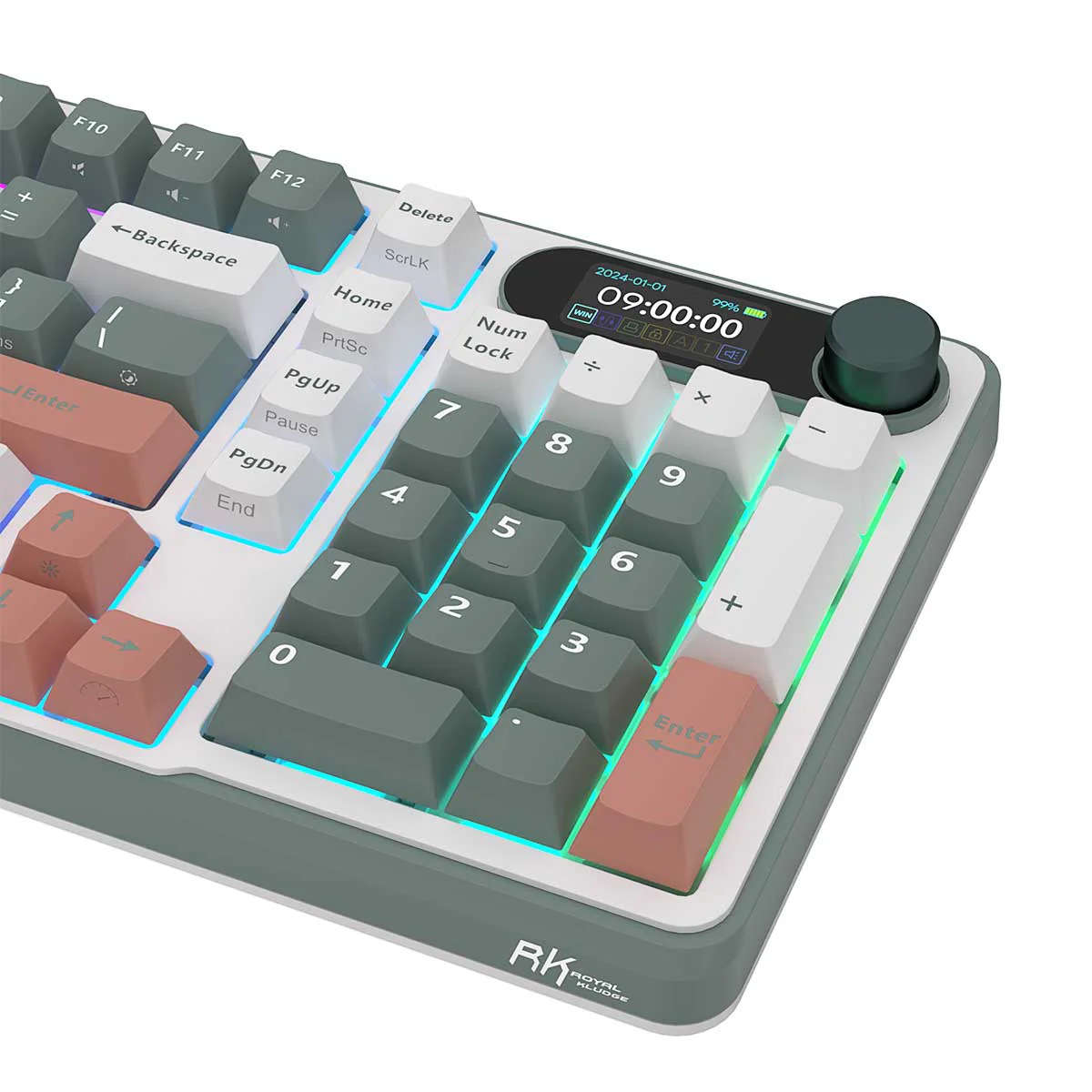 Royal Kludge RK-S98 Tri-Mode RGB 98 Keys Hot Swappable Mechanical Keyboard Camping (Blue Switch, Brown Switch, Chartreuse Switch, Beige Switch) - Image 12