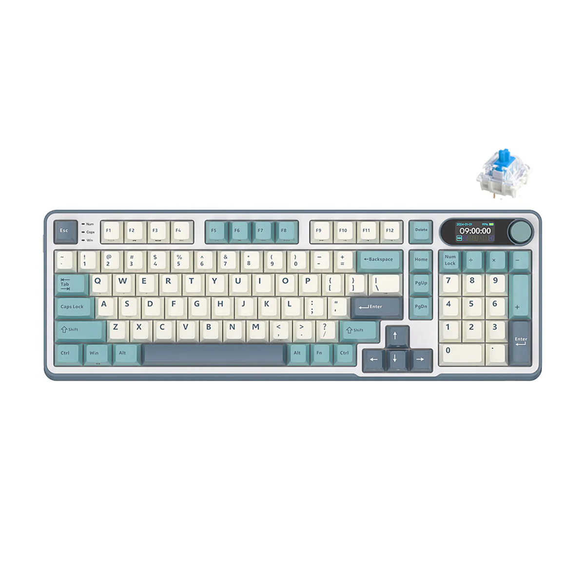Royal Kludge RK-S98 Tri-Mode RGB 98 Keys Hot Swappable Mechanical Keyboard Light Cloud (Brown Switch, Chartreuse Switch, Beige Switch, Blue Switch) - Image 6