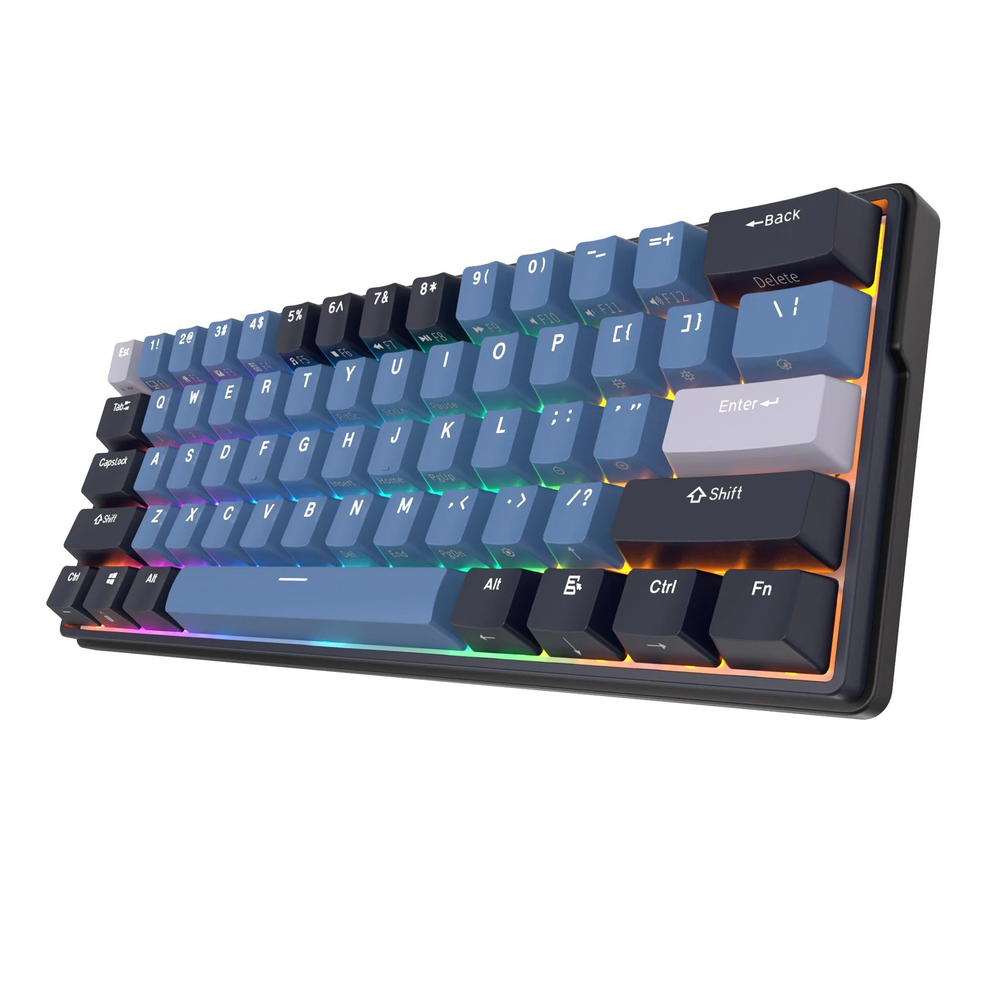 Royal Kludge RK61 Plus Tri-Mode RGB 61-Keys Hot Swappable Mechanical Keyboard Indigo (Brown Switch) - Image 5