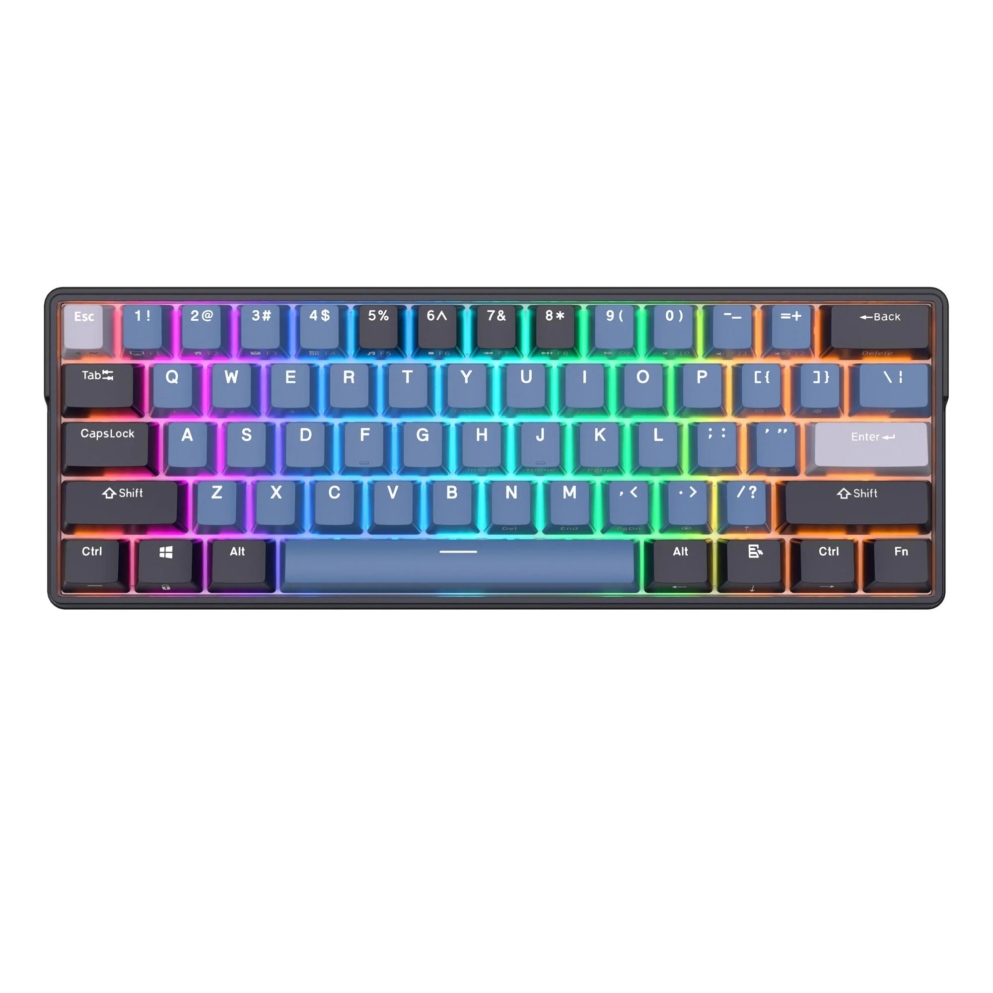 Royal Kludge RK61 Plus Tri-Mode RGB 61-Keys Hot Swappable Mechanical Keyboard Indigo (Brown Switch) - Image 6