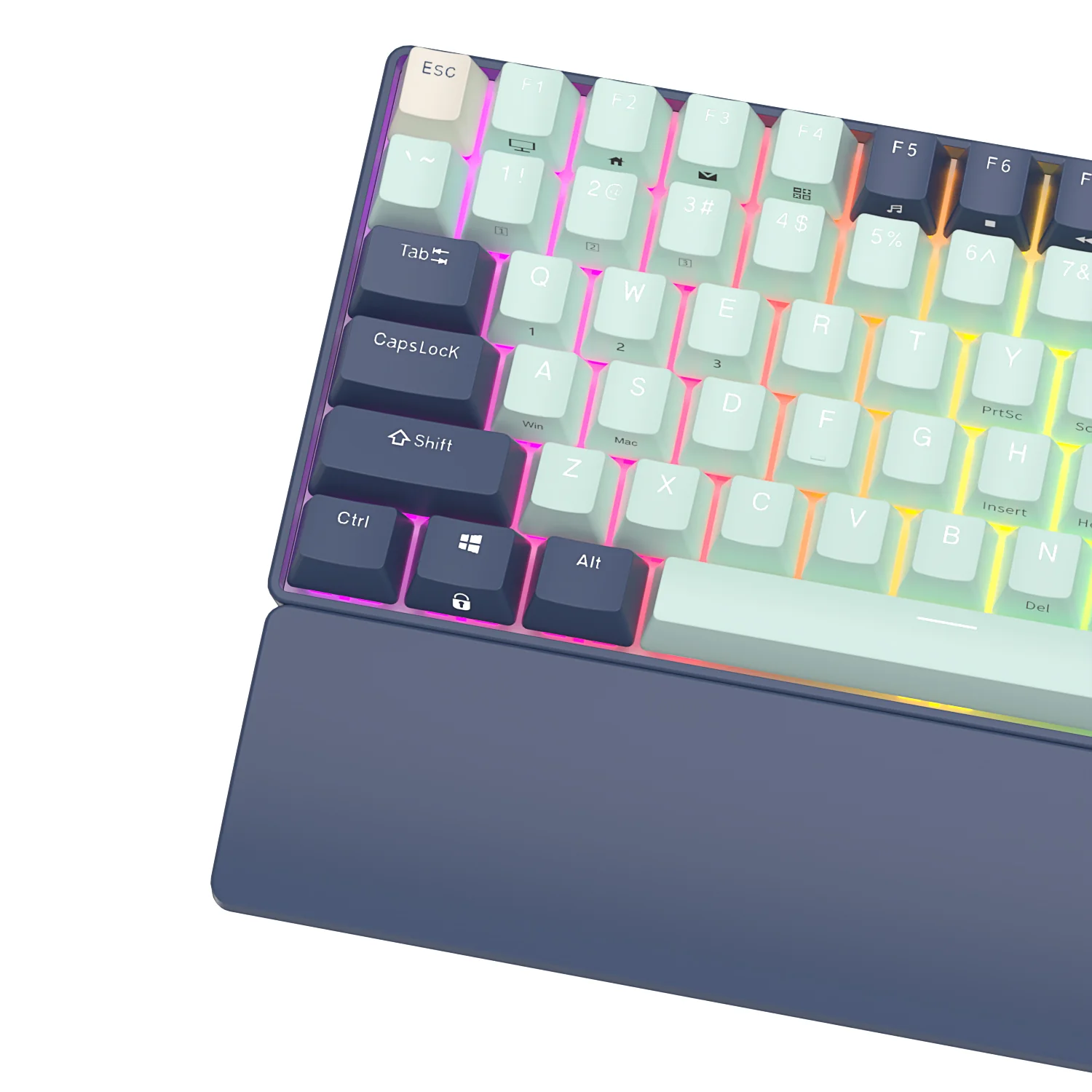 Royal Kludge RK96 Tri-Mode RGB 96 Keys Hot Swappable Mechanical Keyboard Forest Blue - Image 8