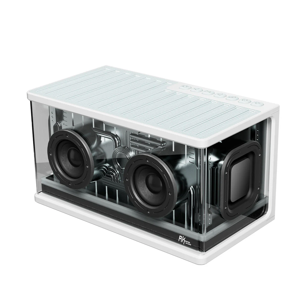Royal Kludge SH100 RGB Gaming Speaker (Black, White) - Image 10