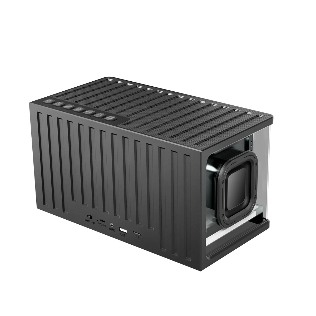 Royal Kludge SH100 RGB Gaming Speaker (Black, White) - Image 6