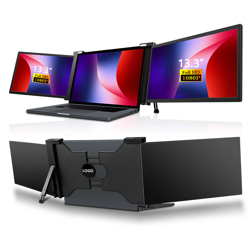 S13 13" FHD (1920x1080) IPS HDR Portable Dual Screen Monitor for Notebook Laptop + Sleeve - Image 11