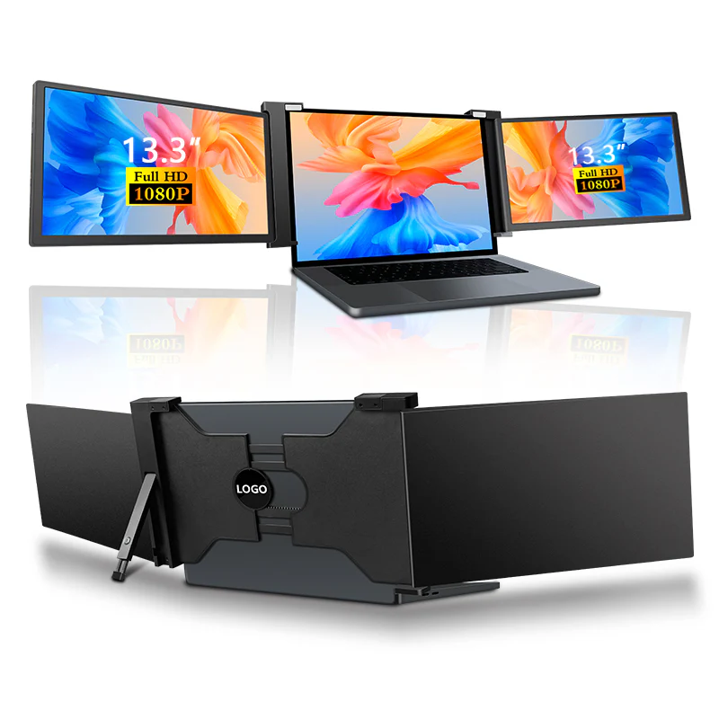 S13 13" FHD (1920x1080) IPS HDR Portable Dual Screen Monitor for Notebook Laptop + Sleeve - Image 12