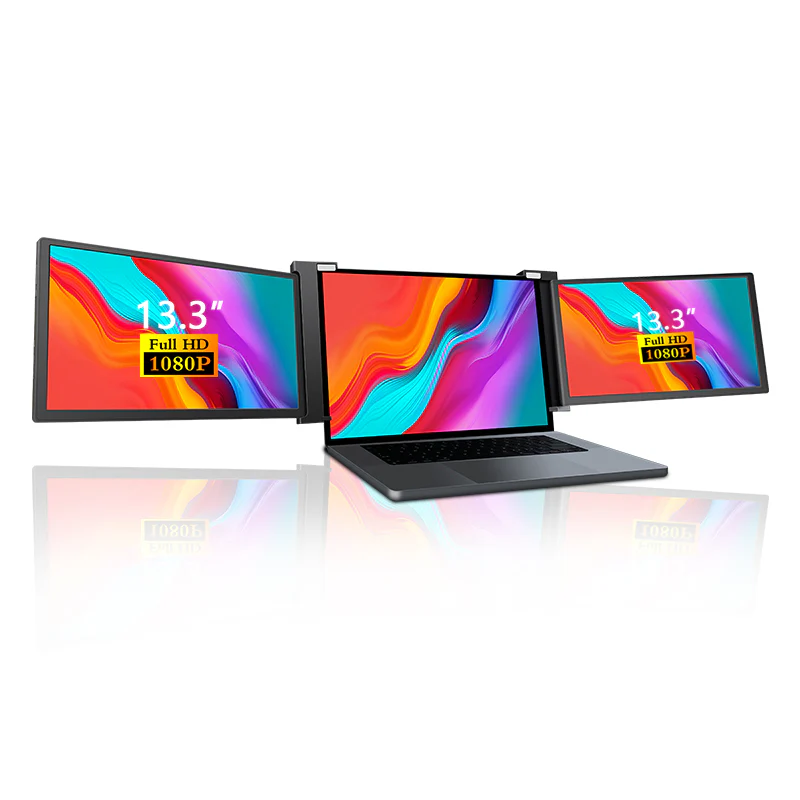 S13 13" FHD (1920x1080) IPS HDR Portable Dual Screen Monitor for Notebook Laptop + Sleeve - Image 3